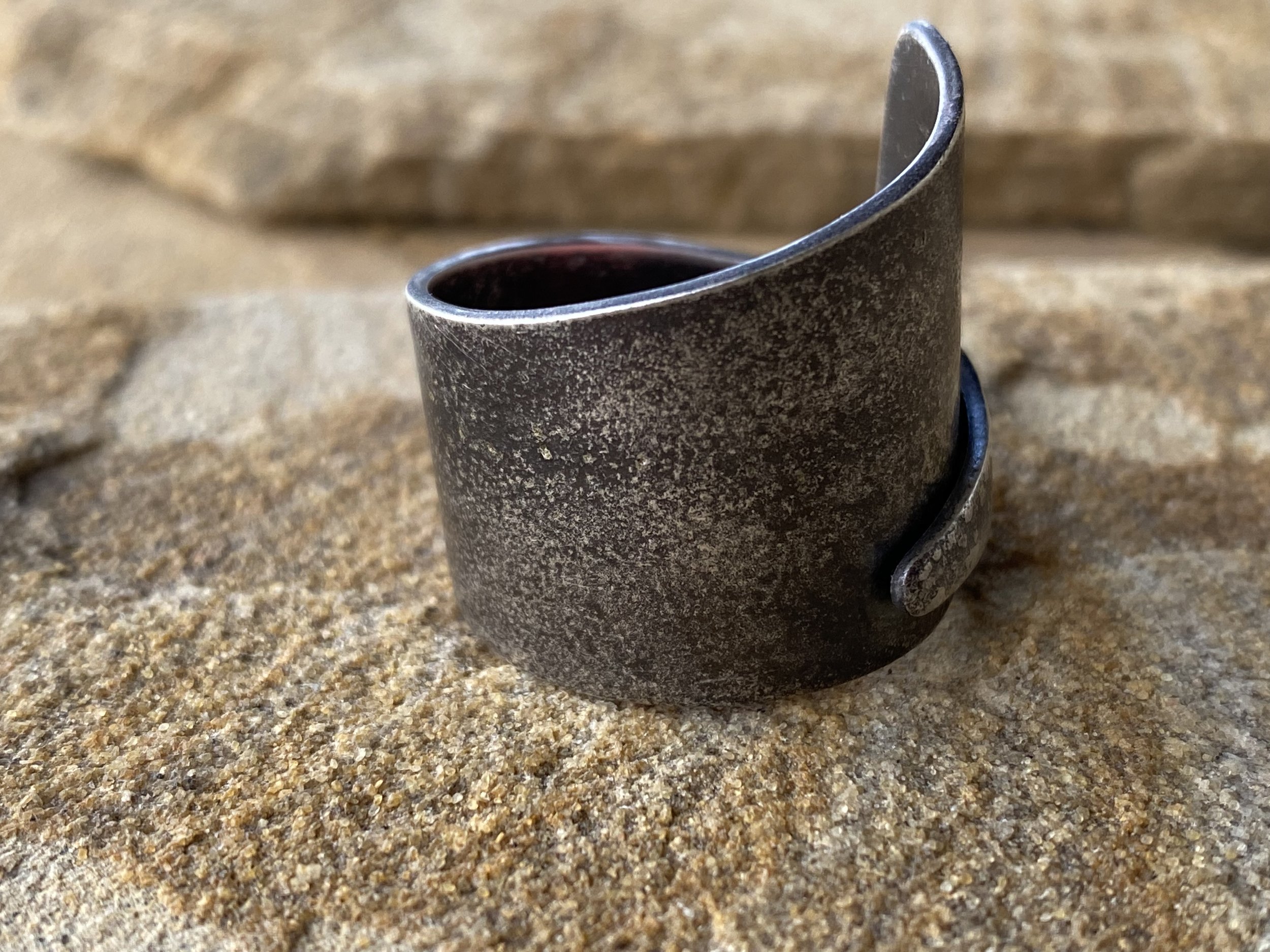 Asymmetrical Reticulated Silver Ring 1.jpg