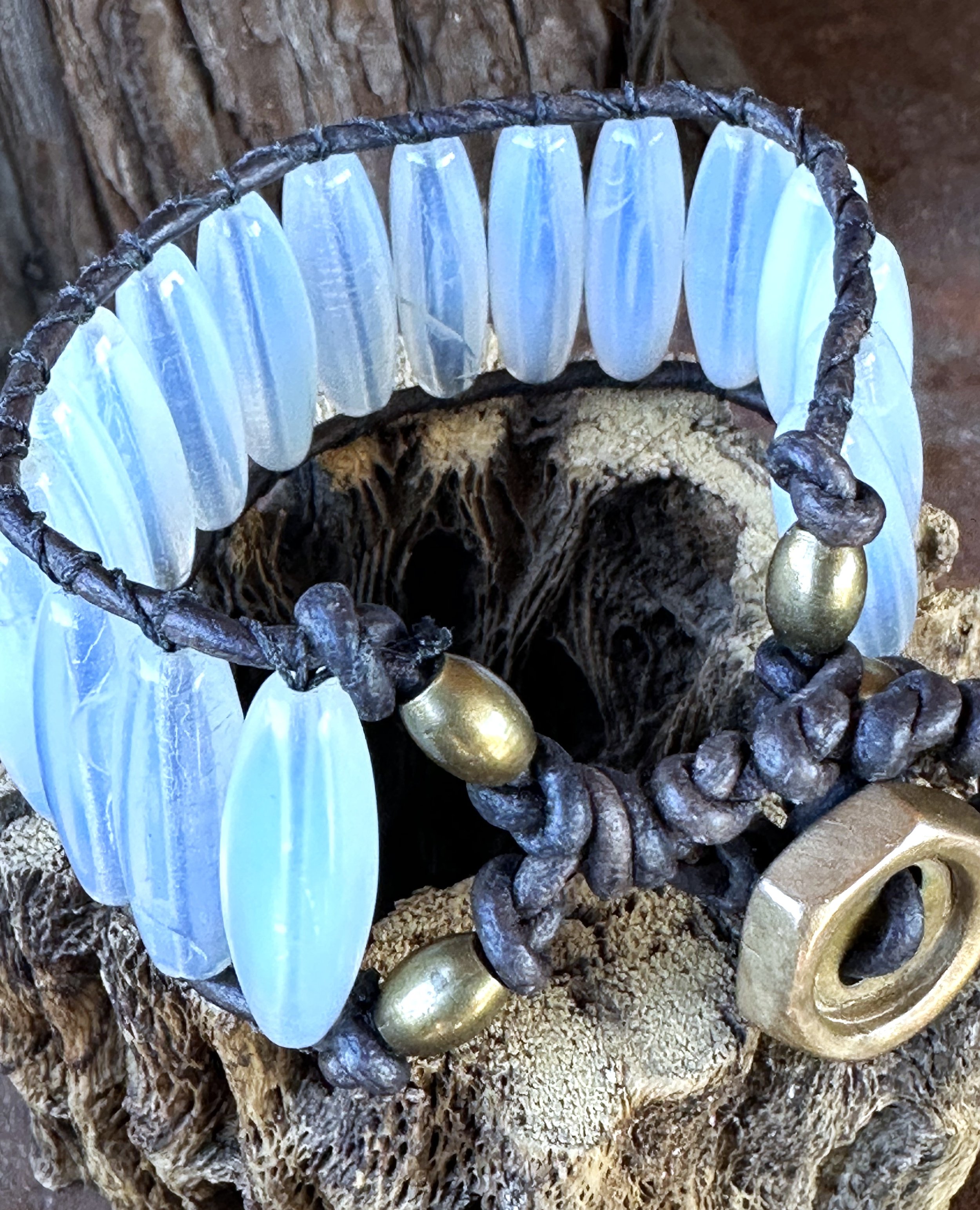 Ethiopian Trade Beads Single Wrap Bracelet 2 - 2026.jpg