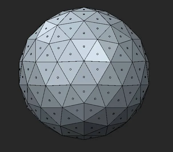It all started with an idea. What if I made a totem with a ton of LEDs? I did some research on the geometry of geodesic spheres and created a quick mock up in CAD. Originally I was looking at 1 LED per panel.