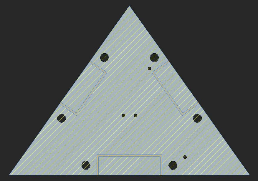 And this side shows the ground plane and power plane connections (everything is soldered on the back side).