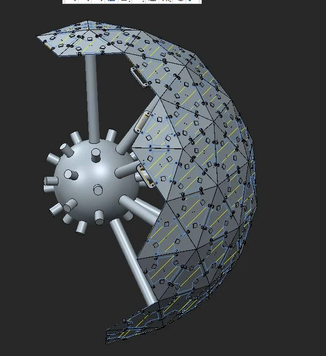 And I started work on what would become the internal structure. I couldn't just rely on the solder connections to hold everything together.