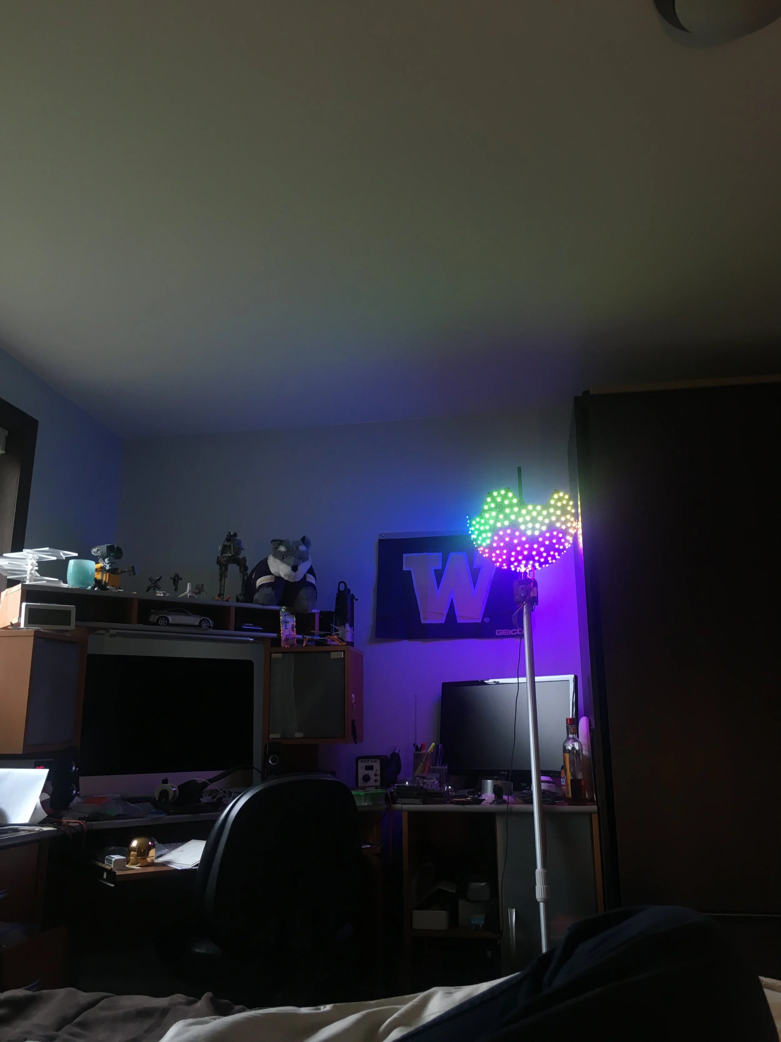Even with only half of it done it lights up my room in the daytime.