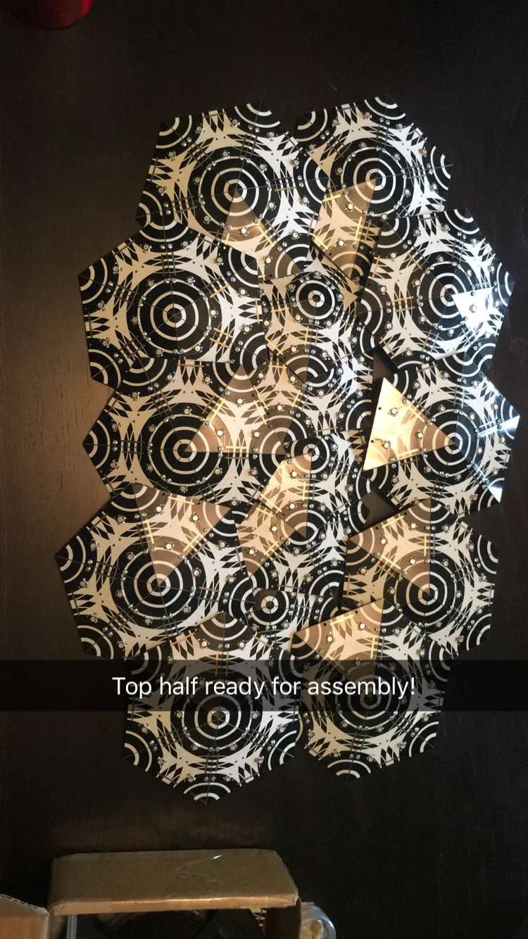 After two Sundays of a solder party with my friend we had all the panels ready to finish the job!