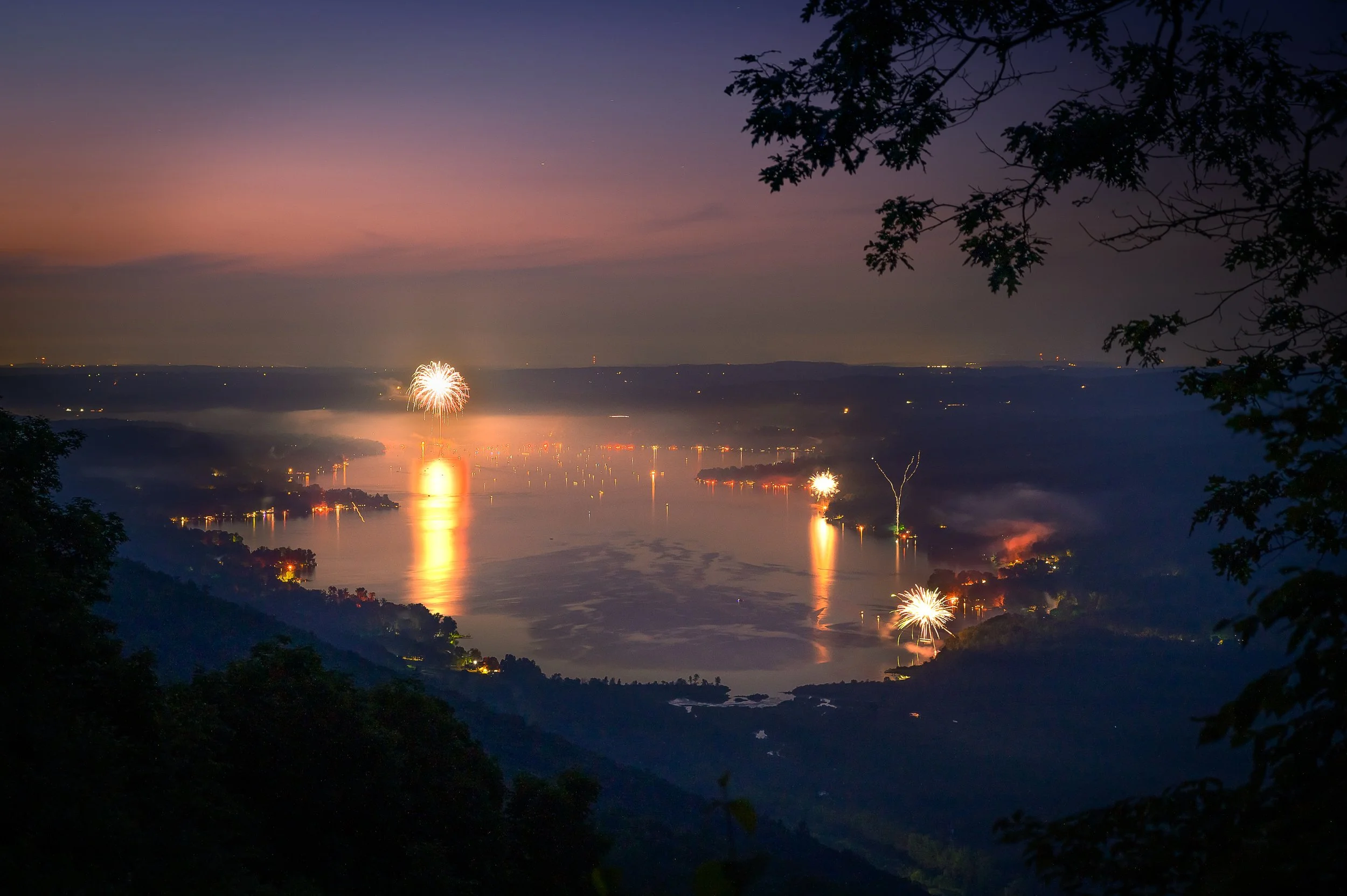 Fourth of July over Honeoye Lake