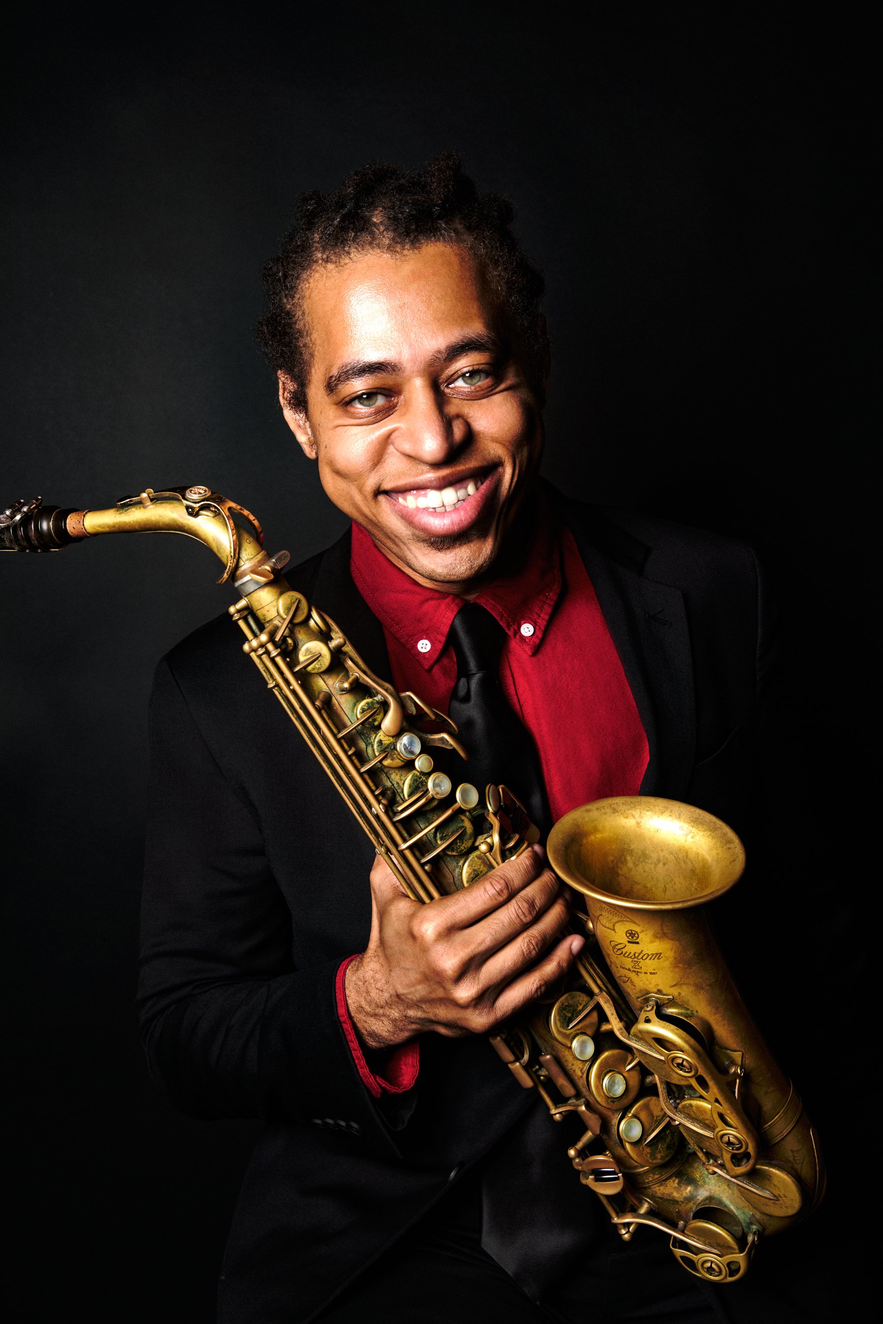 Irwin Hall with saxophone
