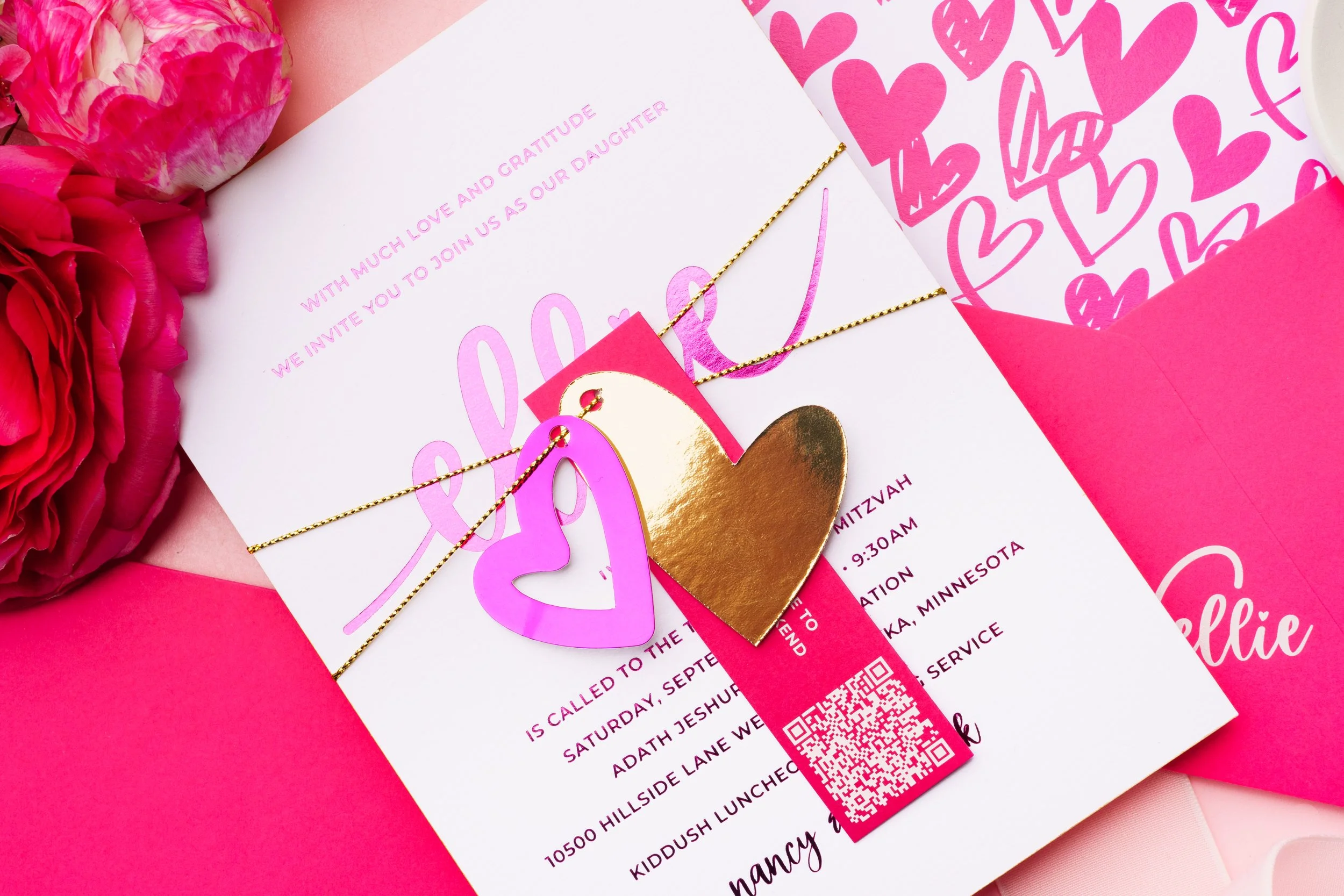 Ellie Bat Mitzvah Invitation