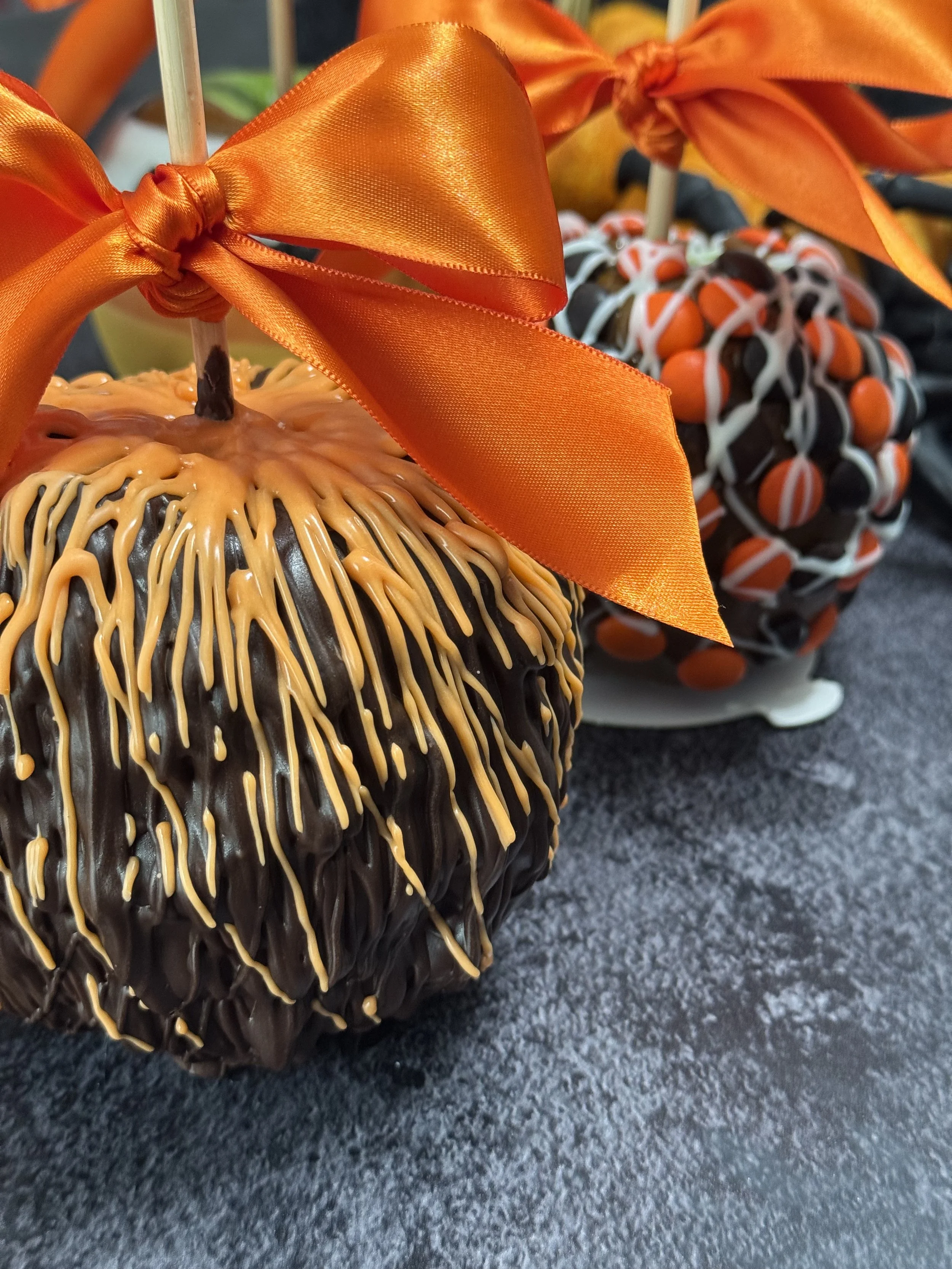 Halloween Pecan Caramel Apple