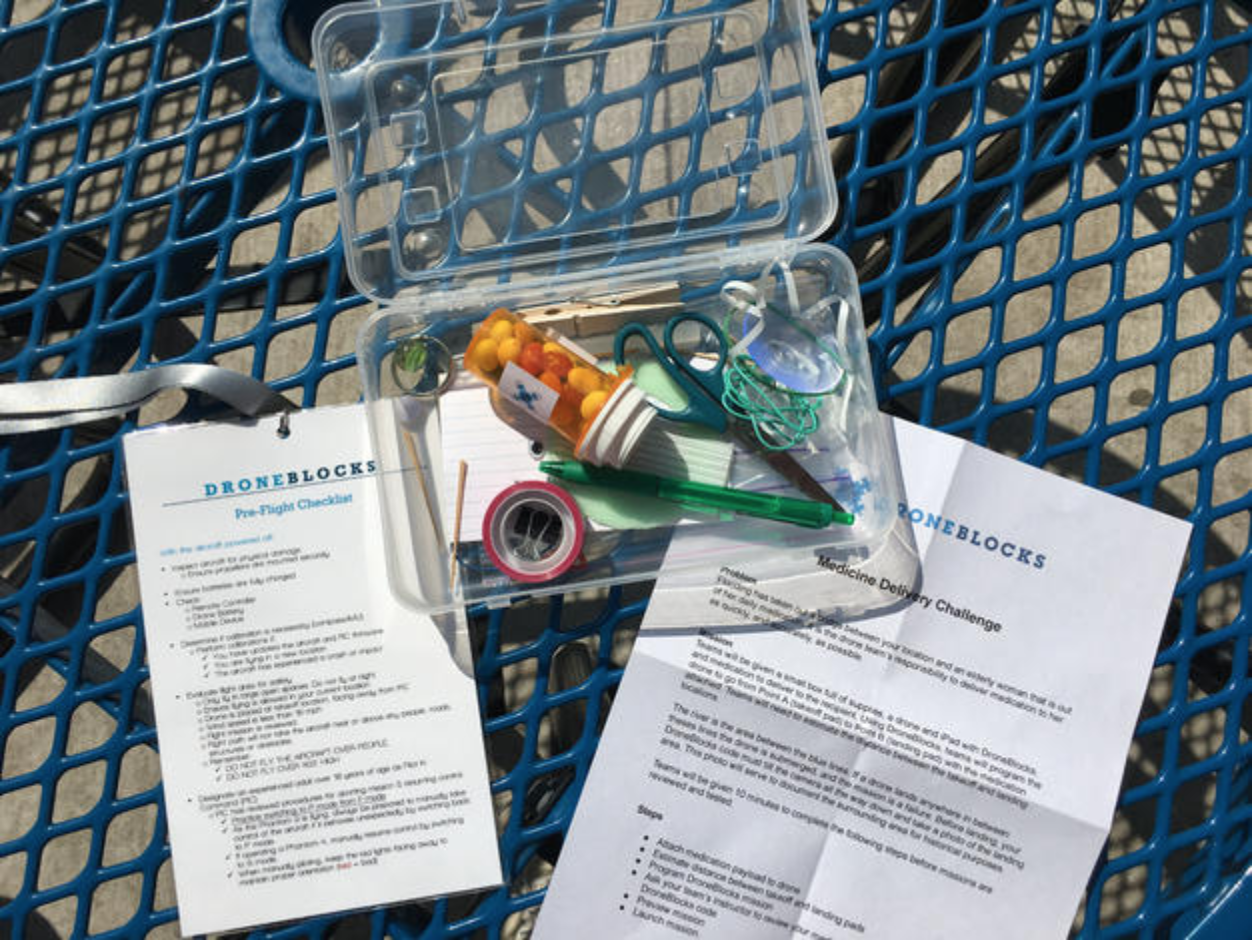 DroneBlocks Medication and Supplies Box