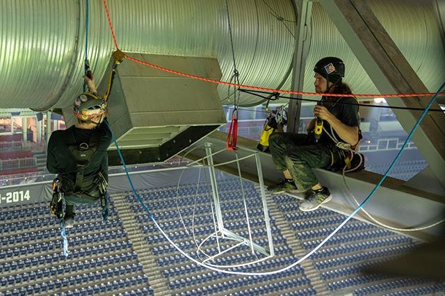 Rope Access Gig, Vent Installation at NRG Stadium