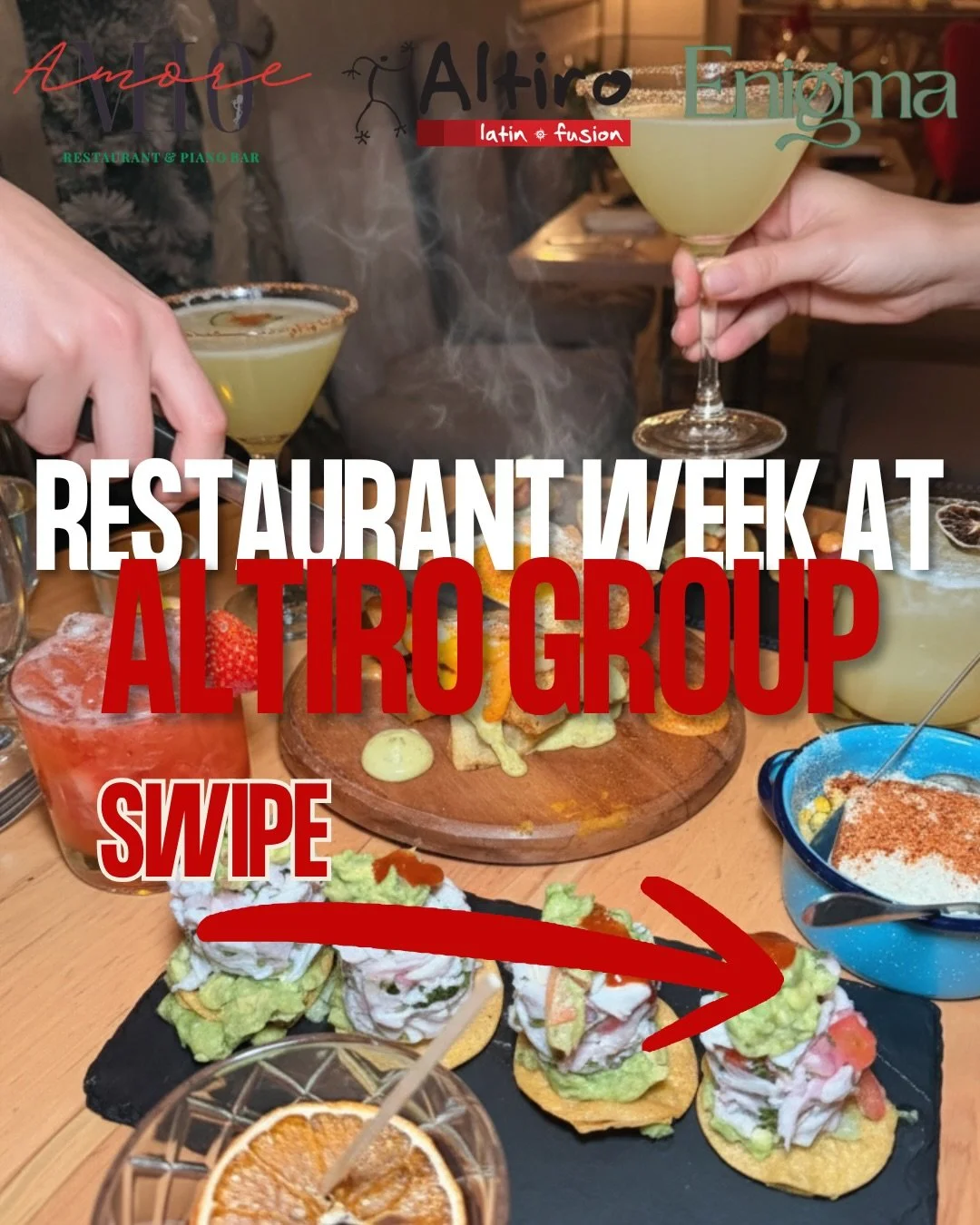 Restaurant Week is almost here, and every Altiro Group location is bringing something special to the table &mdash; unique dishes, exclusive specials, and limited-time experiences you won&rsquo;t want to miss!

Swipe through for a sneak peek at what e