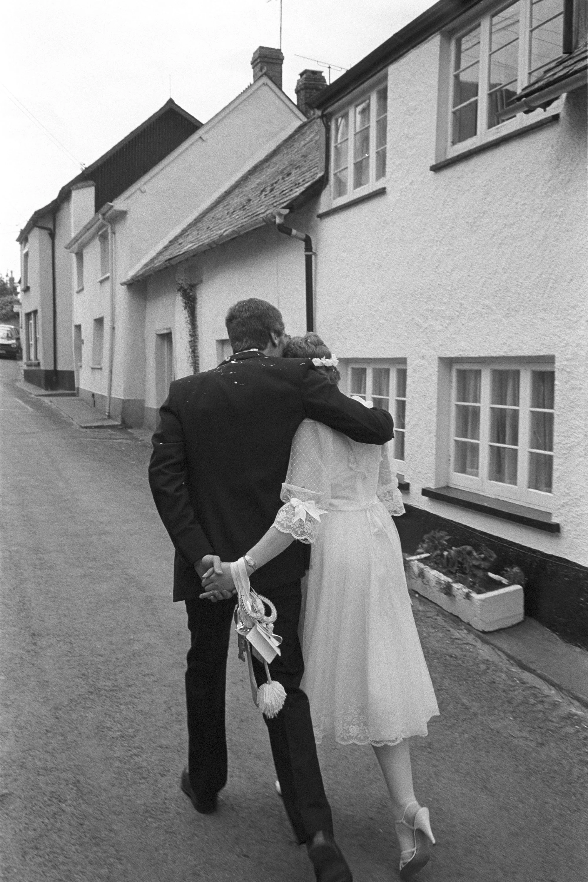 Couple after their wedding, Dolton, 1983