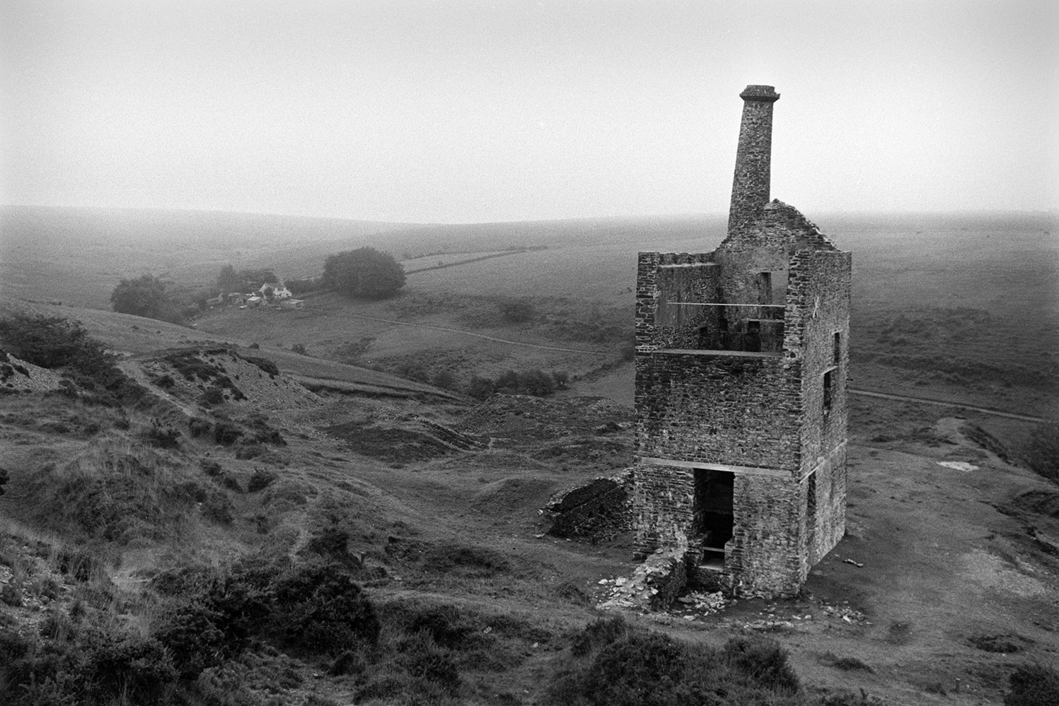 Wheal Betsy engine house, Mary Tavy, 1972