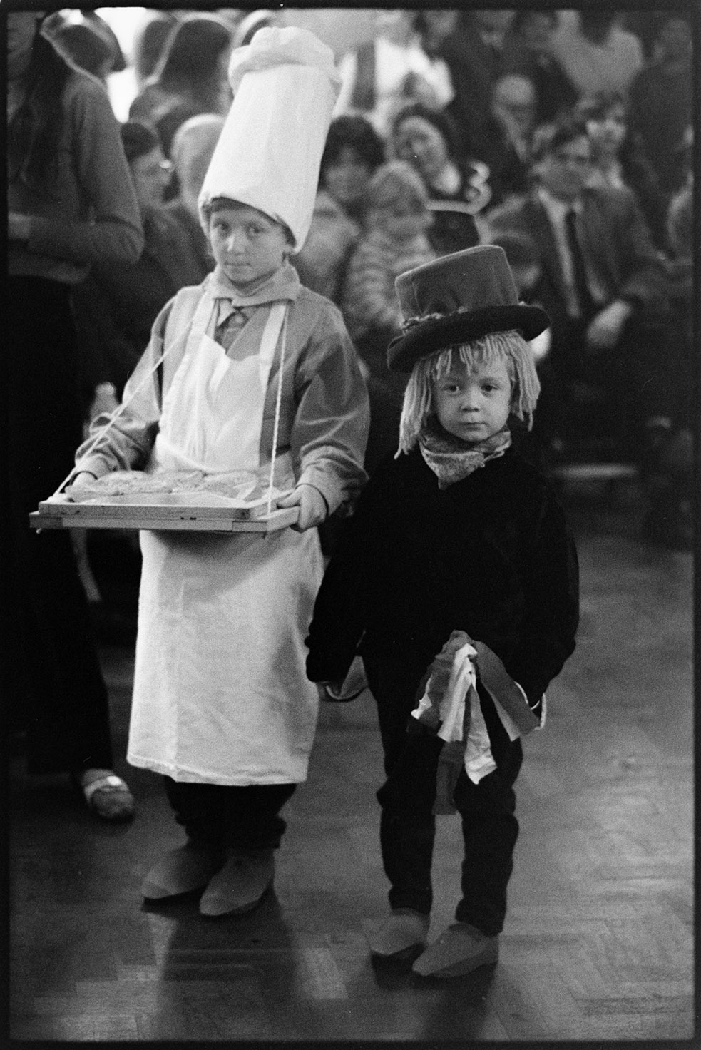 Fancy dress competition - baker and sweep, Dolton, 3 November 1973