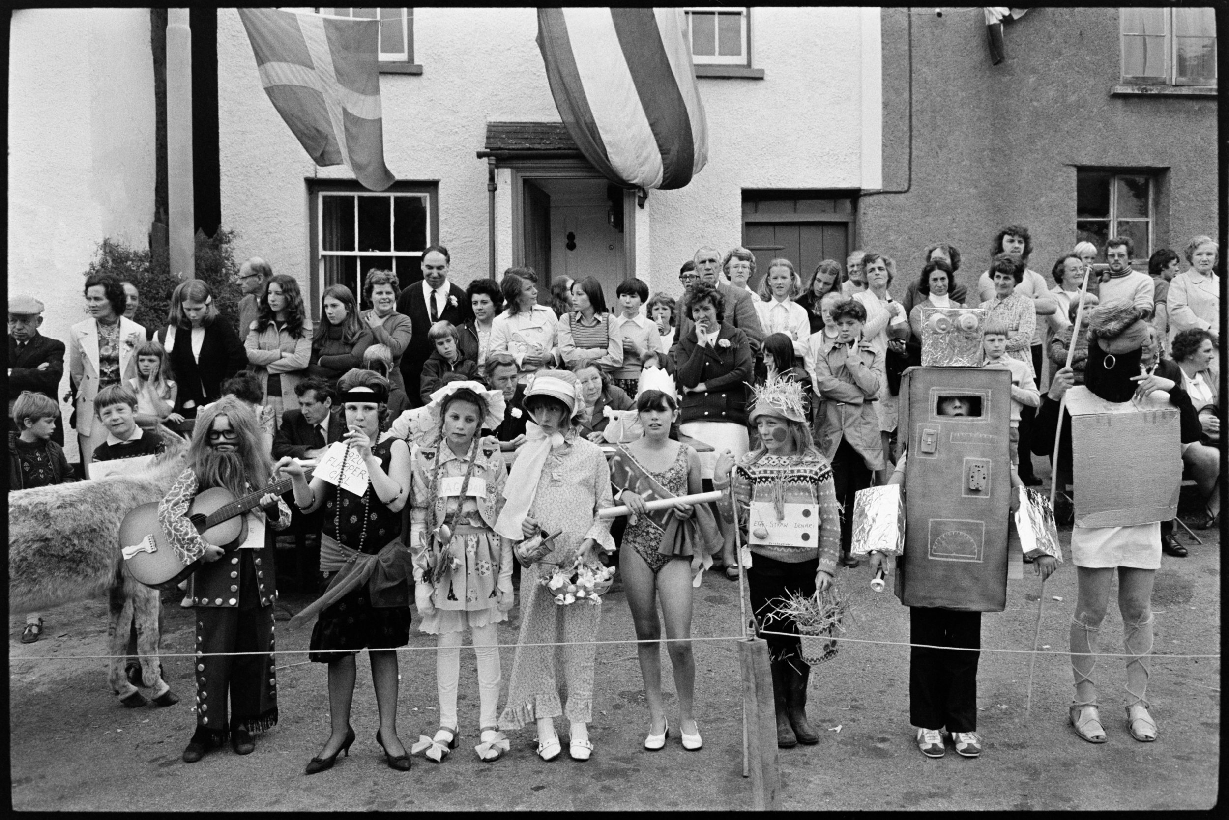 Fancy dress village fair, Winkleigh, 20 July 1974