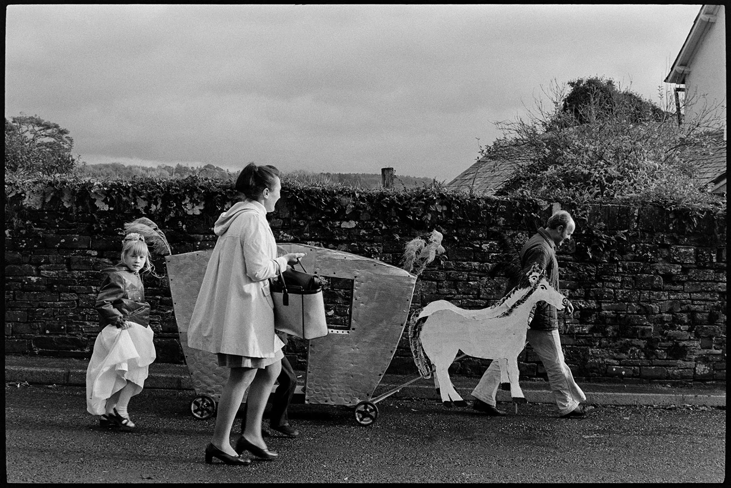 Children in fancy dress, Dolton, October 1975