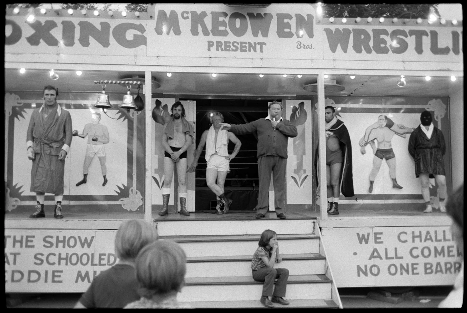 Bideford Regatta, Boxing, Bideford, 9th August, 1973. Documentary photograph by James Ravilious for the Beaford Archive © Beaford Arts