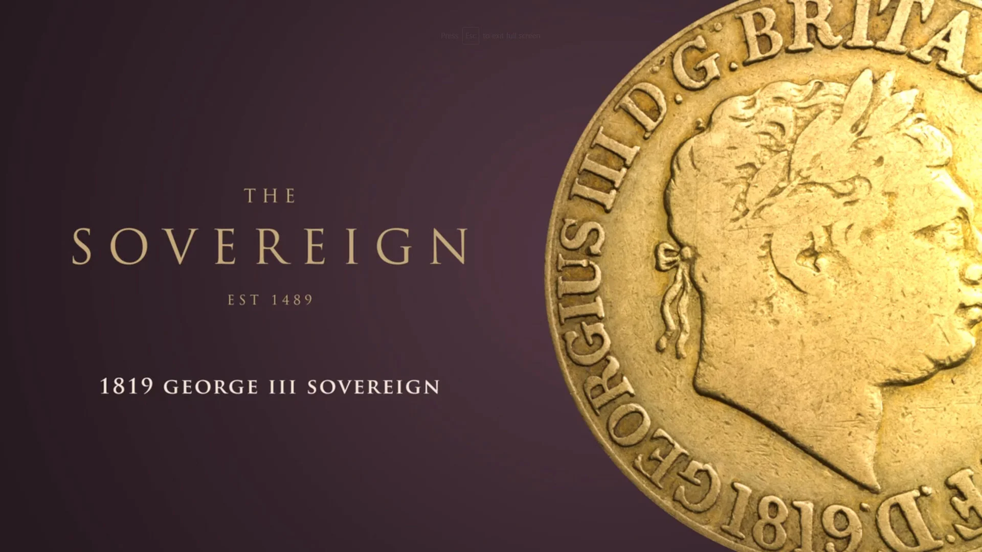 Royal Mint King George Sovereign