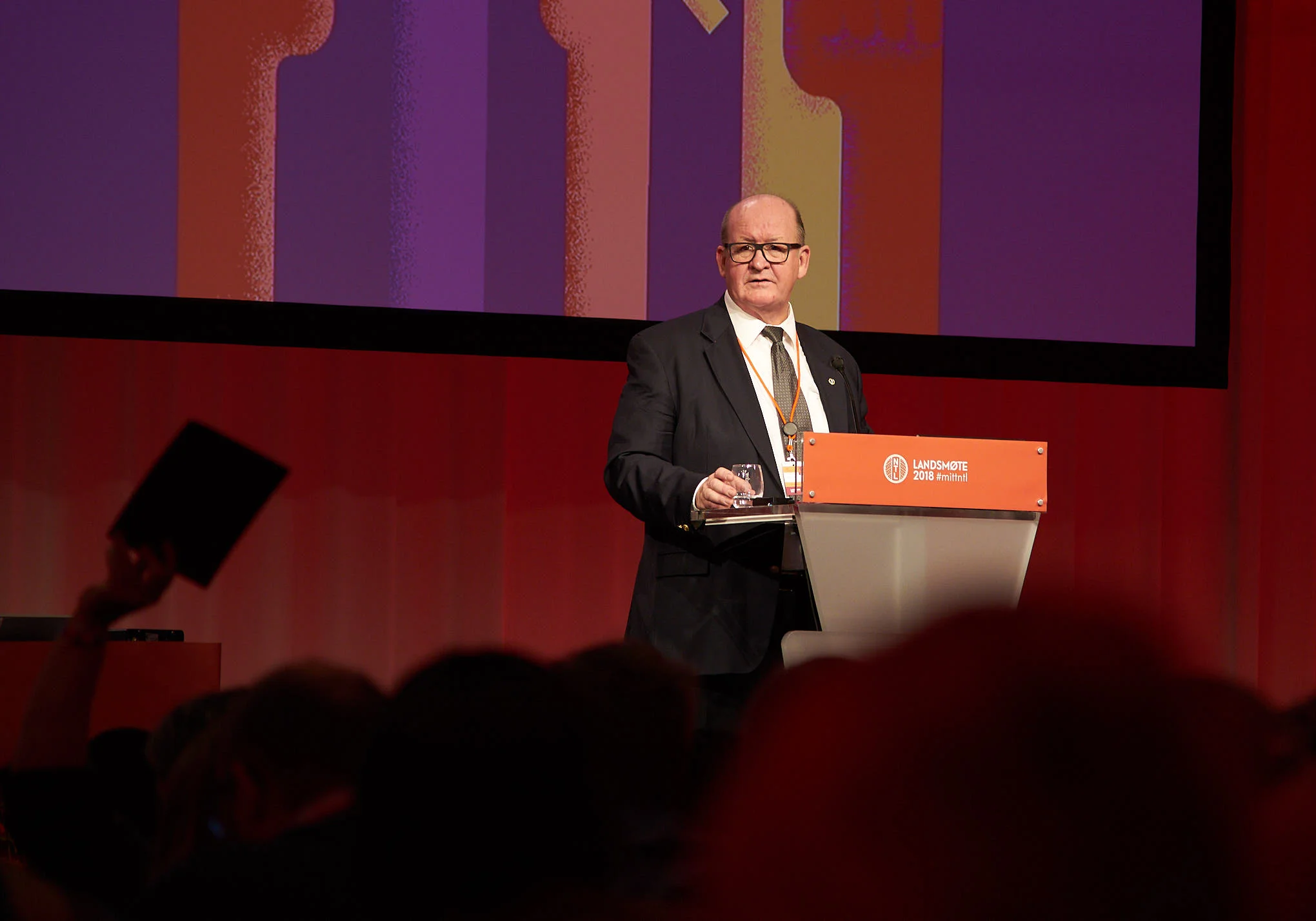Åpnet landsmøtet: : NTL-leder John Leirvaag. Foto: Torstein Brechan