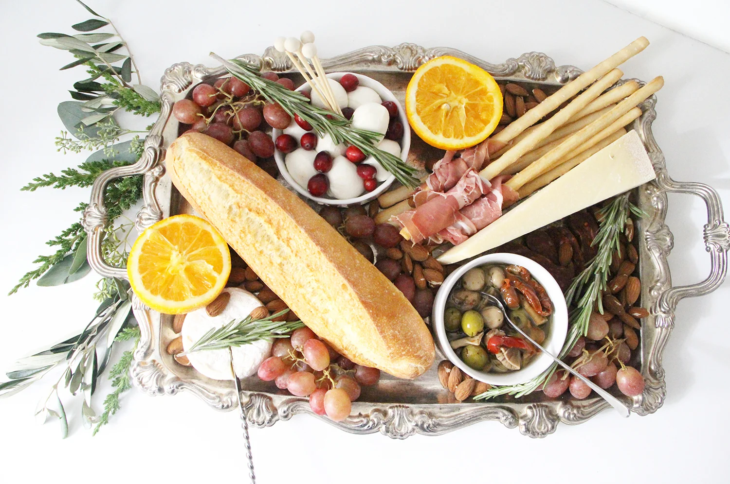 A Beautiful Holiday Inspired Charcuterie Board in a Few Simple Steps