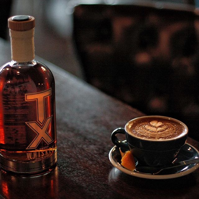 The Texas Spirit. Inspired by the classic Old Fashion cocktail, this seasonal cappuccino uses a reduction made from real @frdistilling whiskey and garnished with an orange peel. Get it while the season lasts. .
.
.
.
#coffeeonsouthmainstreet #fortwor