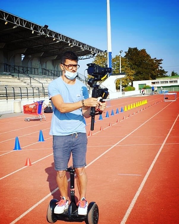 🇺🇲/🇬🇧 Shooting of the day for the Olympics 2024 with Yohann Diniz and Chuppa. Gimbals shots with Segway.
.
🇫🇷 Tournage du jour pour les JO de Paris 2024 avec l'athl&egrave;te Yohann Diniz et le youtubeur Chuppa, le tout au Ronin-S sur un Segway