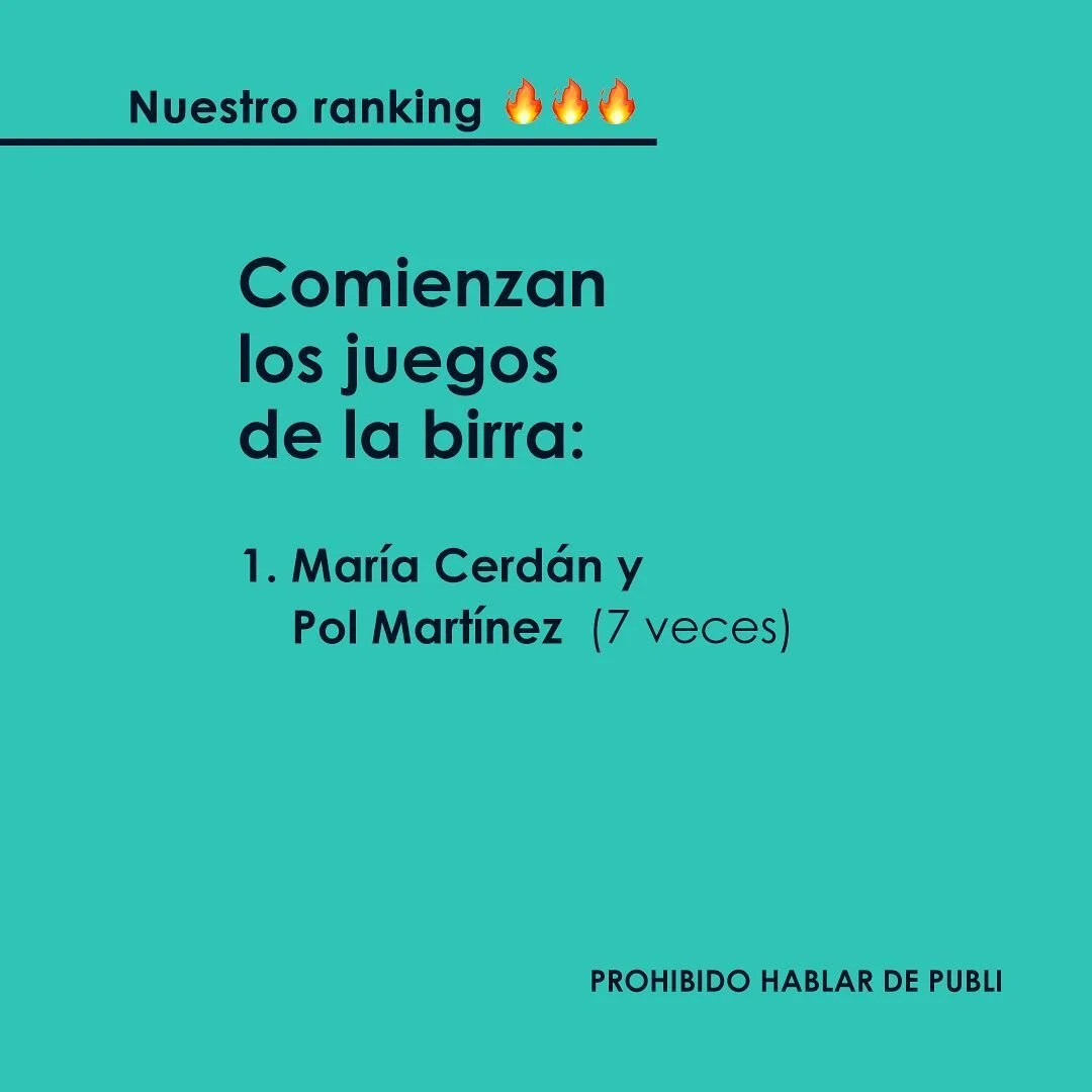 Vaya vaya, primera entrevista y hemos ca&iacute;do en la tentaci&oacute;n: publi, publi, publi. @mariacerdan y @_polmartinez metieron la pata un total de 7 veces, y bueno, nosotras tampoco nos pudimos resistir&hellip; &iexcl;todxs a brindar con las c