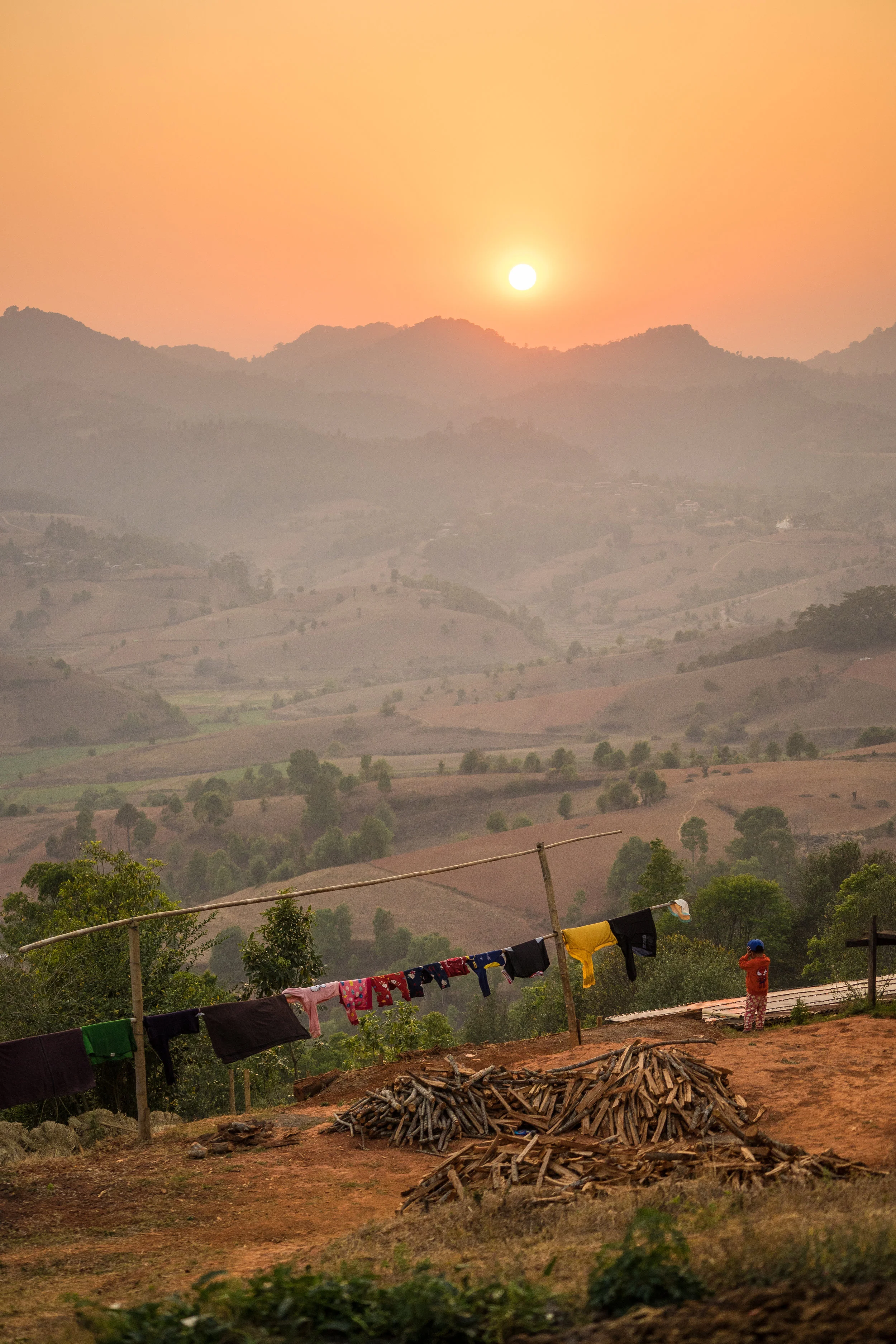 Sunset - Ywar Pu Village.