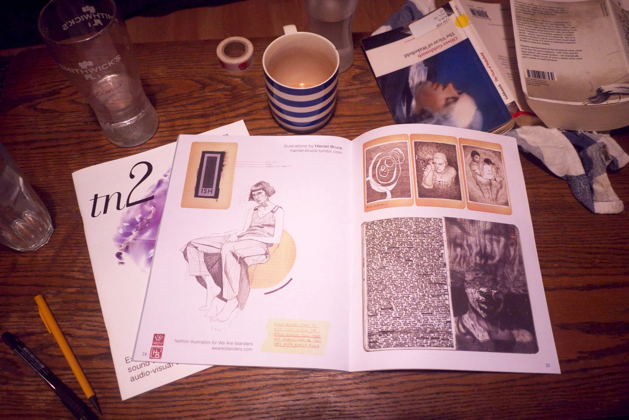 Tn2, 2016 Artist intro spread on my collaboration with Irish sustainable fashion line We Are Islanders
