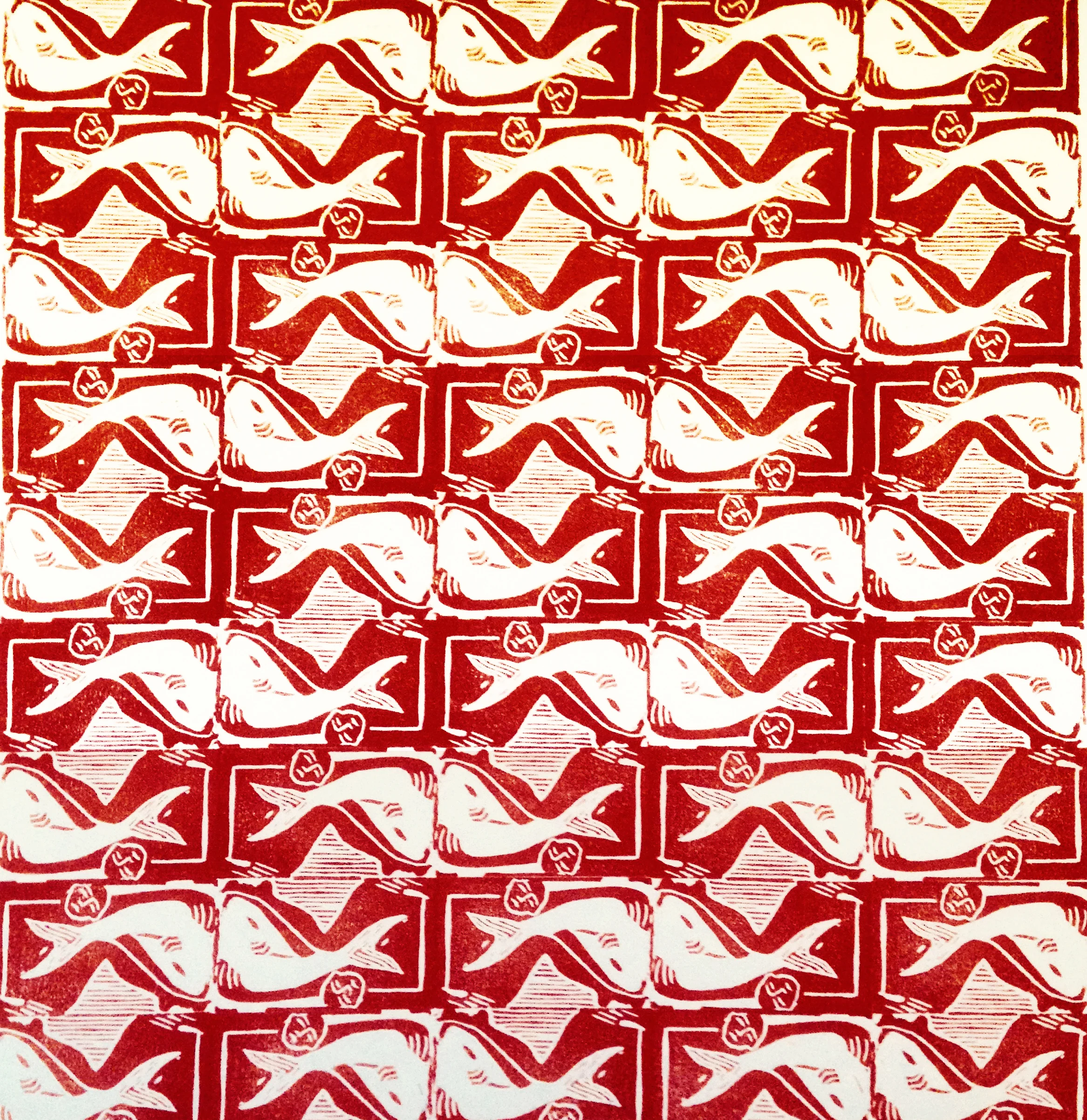 Repeating island Rubber stamp