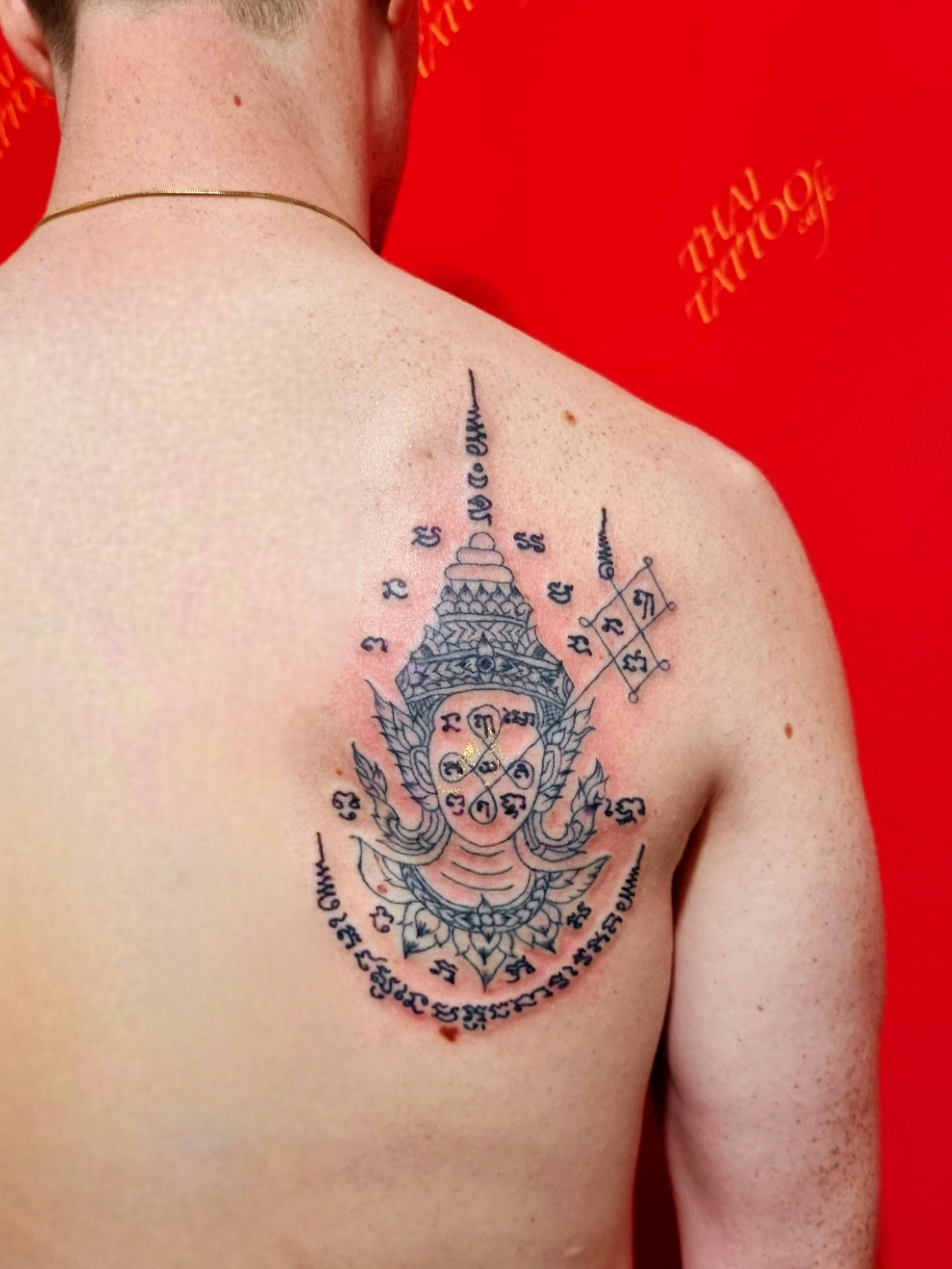 Tattoo cafe, Tattoos, Thai tattoo