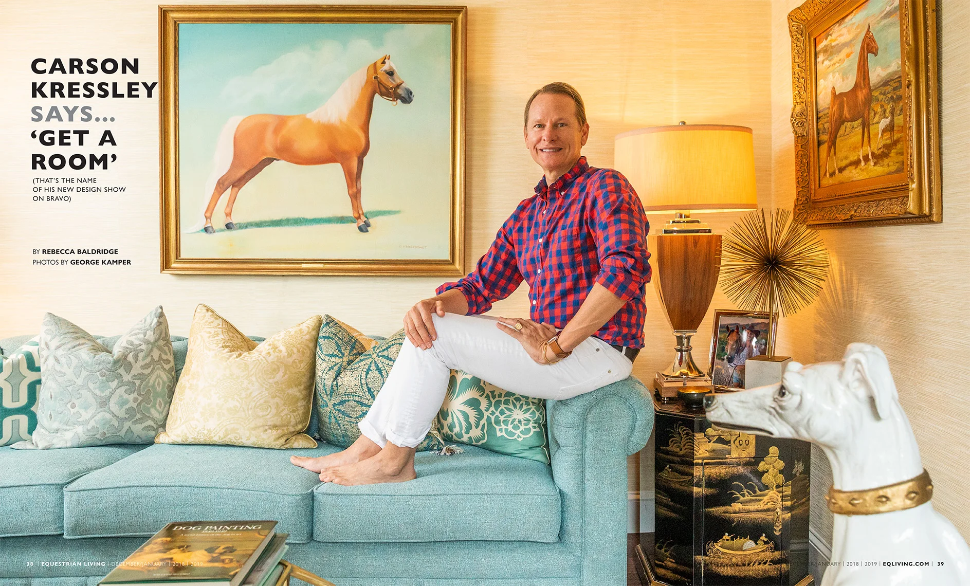 Visiting Carson Kressley at home