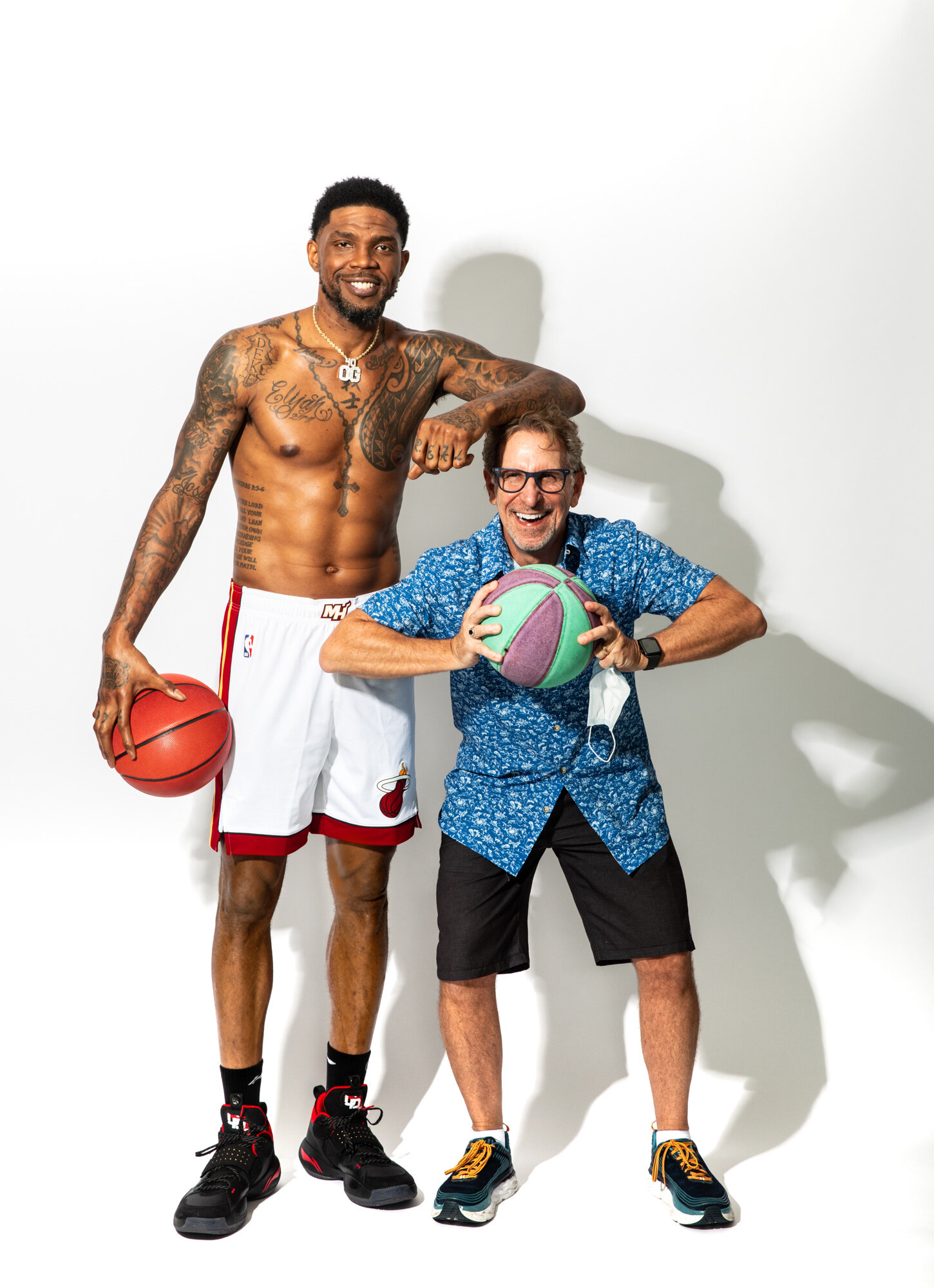 Celebrity Portrait Photographer George Kamper with NBA Star Udonis Haslem