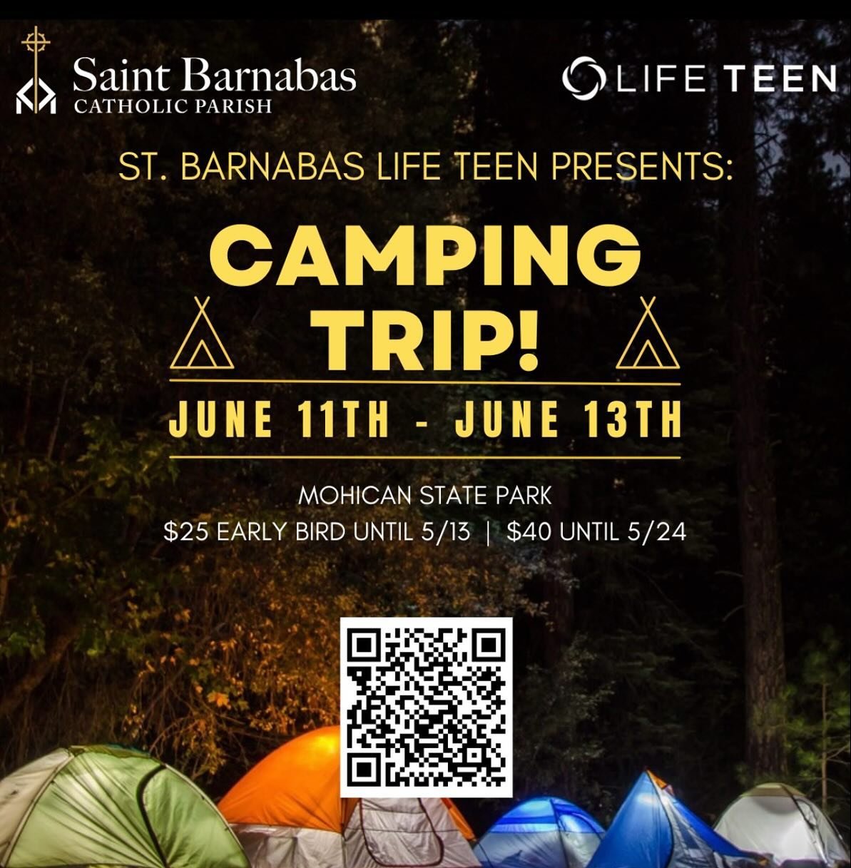 Big events planned for this summer!!! Our camping trip is one of them. Don&rsquo;t miss this opportunity! 🌲⛺️

Sign up now with our early bird discount!!! Scan the QR code⬆️⬆️