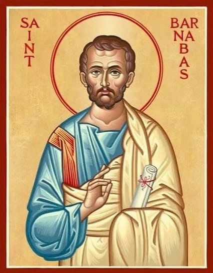 Happy Feast day of St. Barnabas!

Barnabas signifies Son of Encouragement. Saint Barnabas is spoken of simply as one who dedicated his life to the Lord. May we experience encouragement in our faith and be filled with the Holy Spirit to lead us to Sai