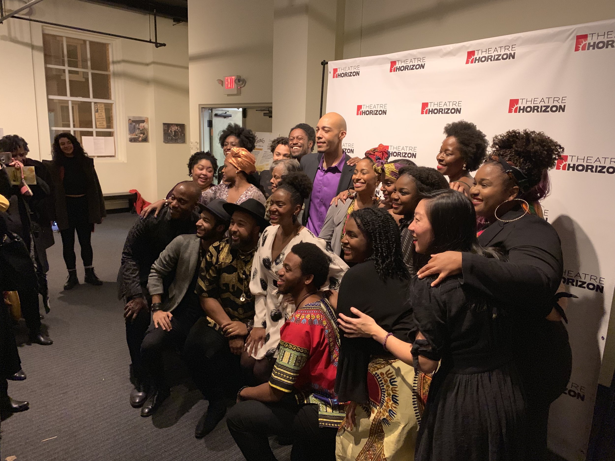 Jessica M. Johnson in the center of this dynamic cast of color on Opening Night of Theatre Horizon’s Regional Premiere of “The Color Purple”