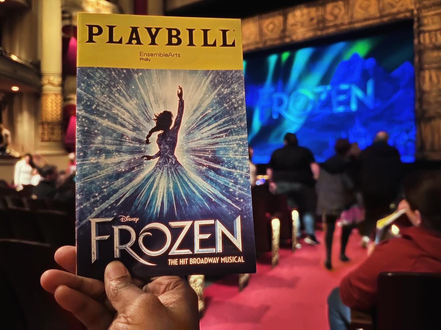 With this unpredictable weather, it&rsquo;s not too late to #BuildASnowman. Tonight&rsquo;s Experience&hellip; @frozenbroadway  @ensembleartsphilly on stage through April 7th.