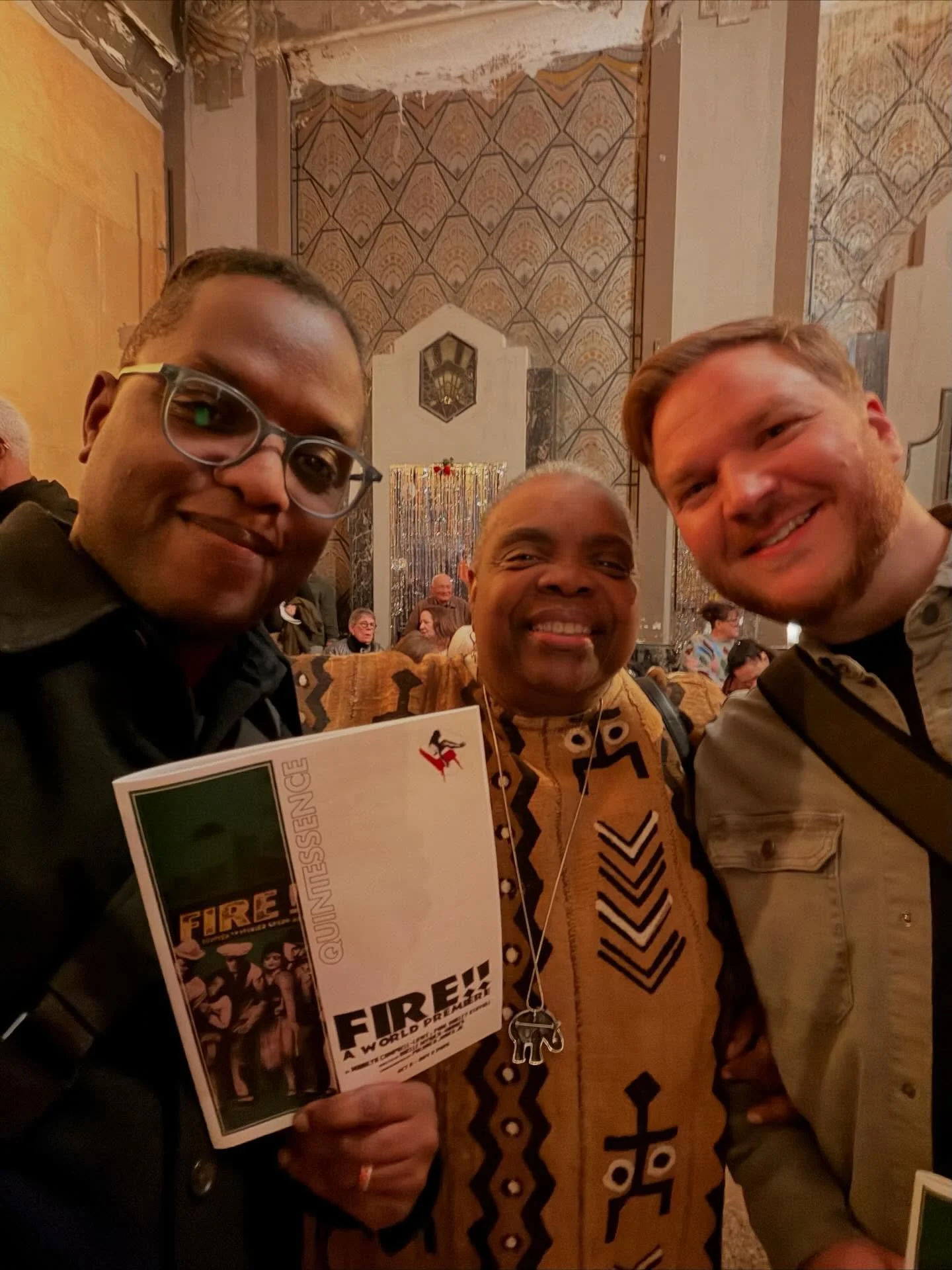 #HappyOpening to the cast and crew of “FIRE!! Devoted to Younger Negro Artists” what a stellar cast and a great night of #BlackJoy! CATCH FIRE!! On stage through November 2nd. Catch our interview with @kaisheemfowlerbryant on the podcast