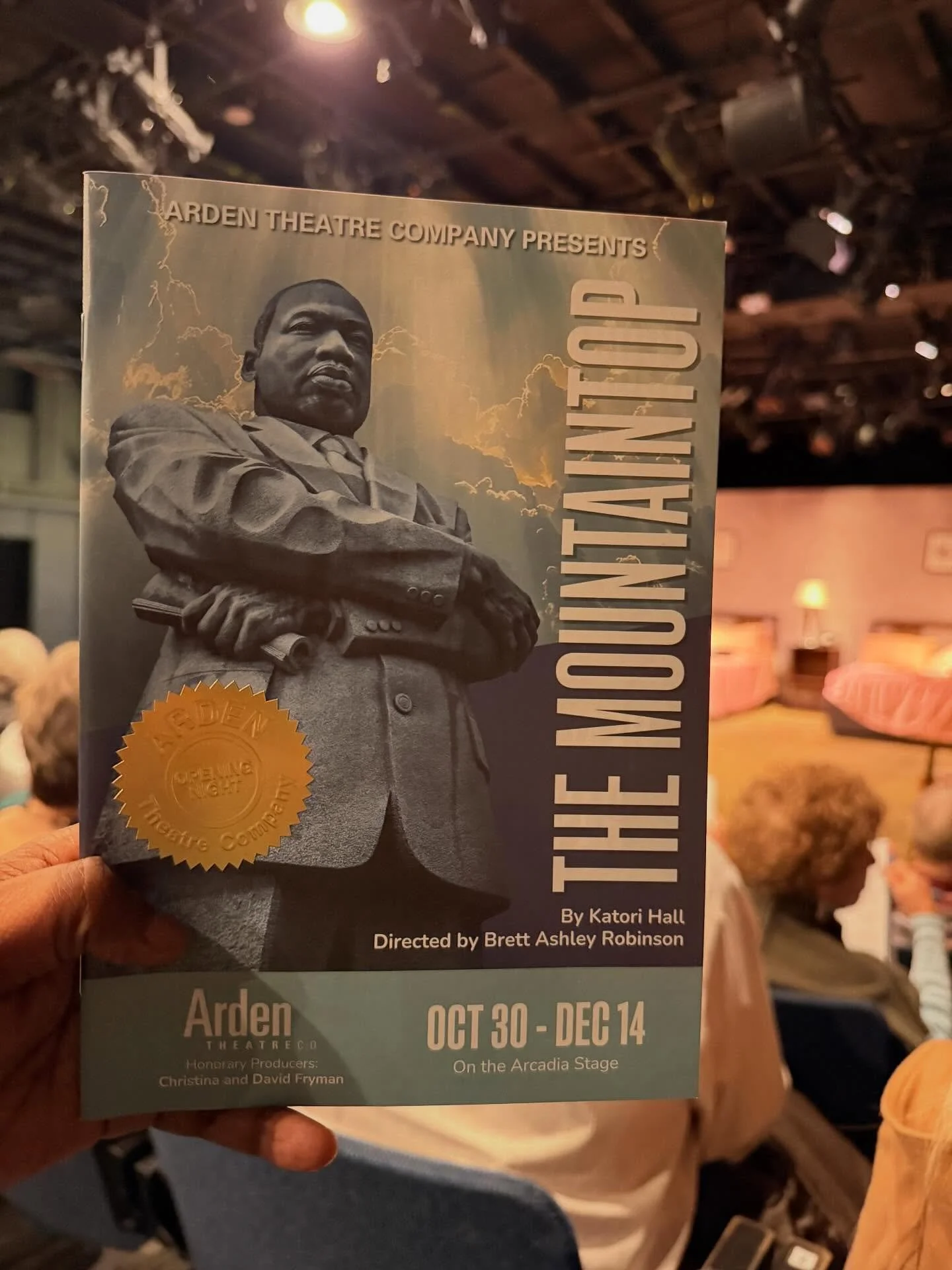 So excited for tonight&rsquo;s Experience&hellip;#TheMountaintop @ardentheatreco on stage through December 14th! #TellEveryone #SeeMoreTheatre #BringAFriend @theatrephiladelphia  #EDInTheWild