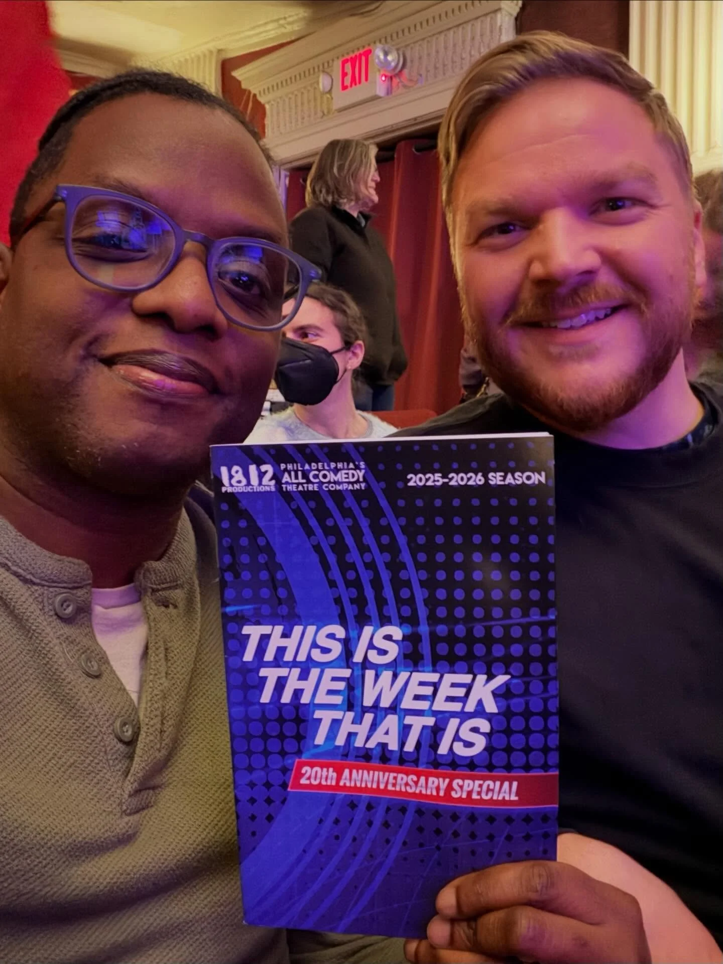After a long day of meetings, it&rsquo;s great to say HAPPY OPENING to the cast and crew of @1812_productions THIS ISBTHE WEEK THAT IS 20th Anniversary Special!! So many belly laughs over the years from Philadelphia&rsquo;s All Comedy Theatre Company