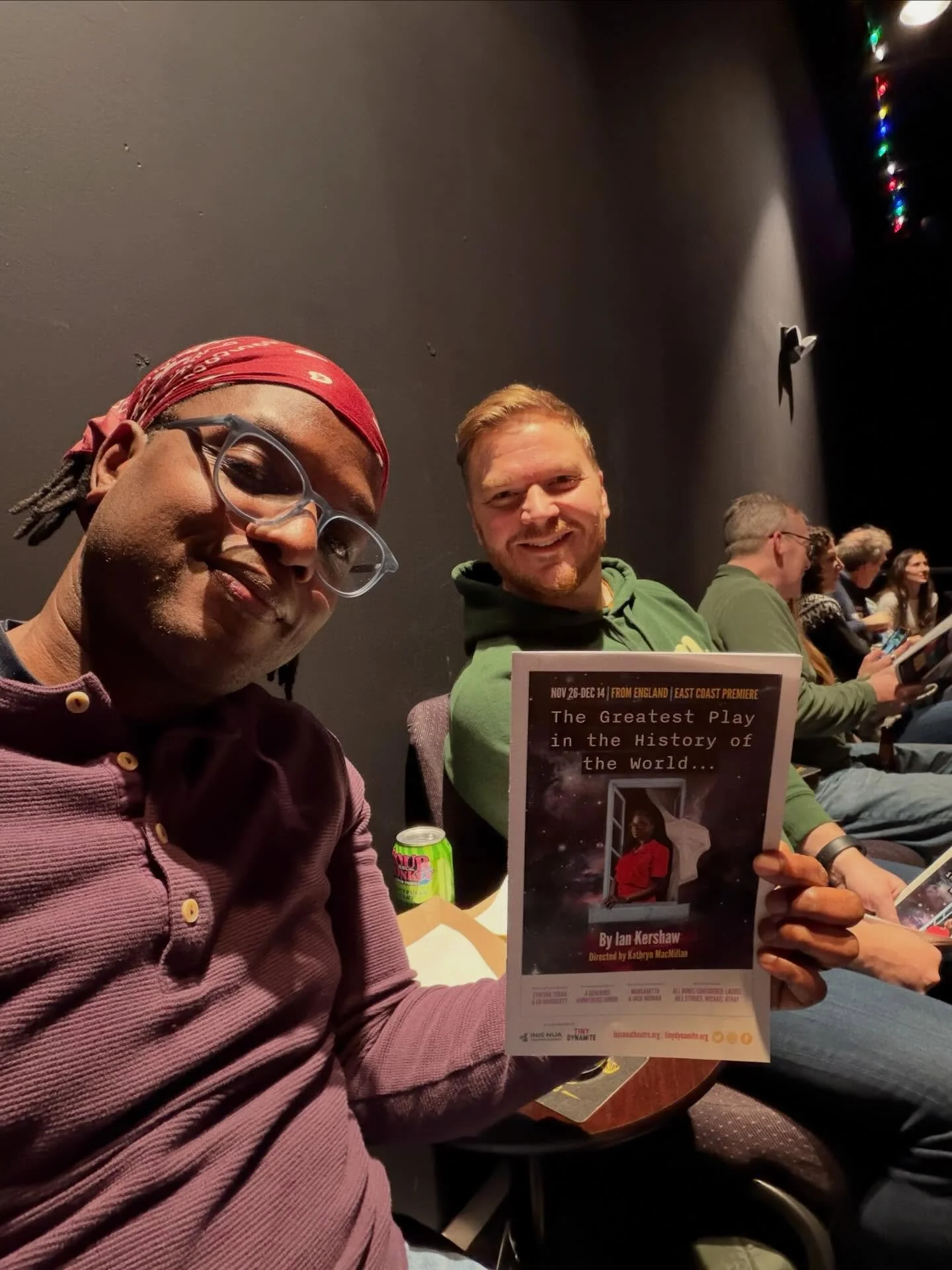 Happy Opening to @ladybrettashley and the crew of &ldquo;The Greatest Play in the History of the World&hellip;&rdquo; @inisnuatheatre @tinydynamite #APlayAPieandAPint on stage through December 14th!