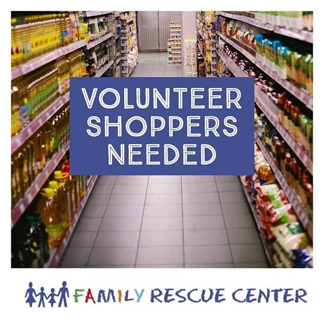 It feels amazing to be able to continue to provide the homeless and low-income families and seniors we serve with food during this crisis. You can help without spending a dime by giving the gift of your time.

We are in need of volunteer shoppers to 