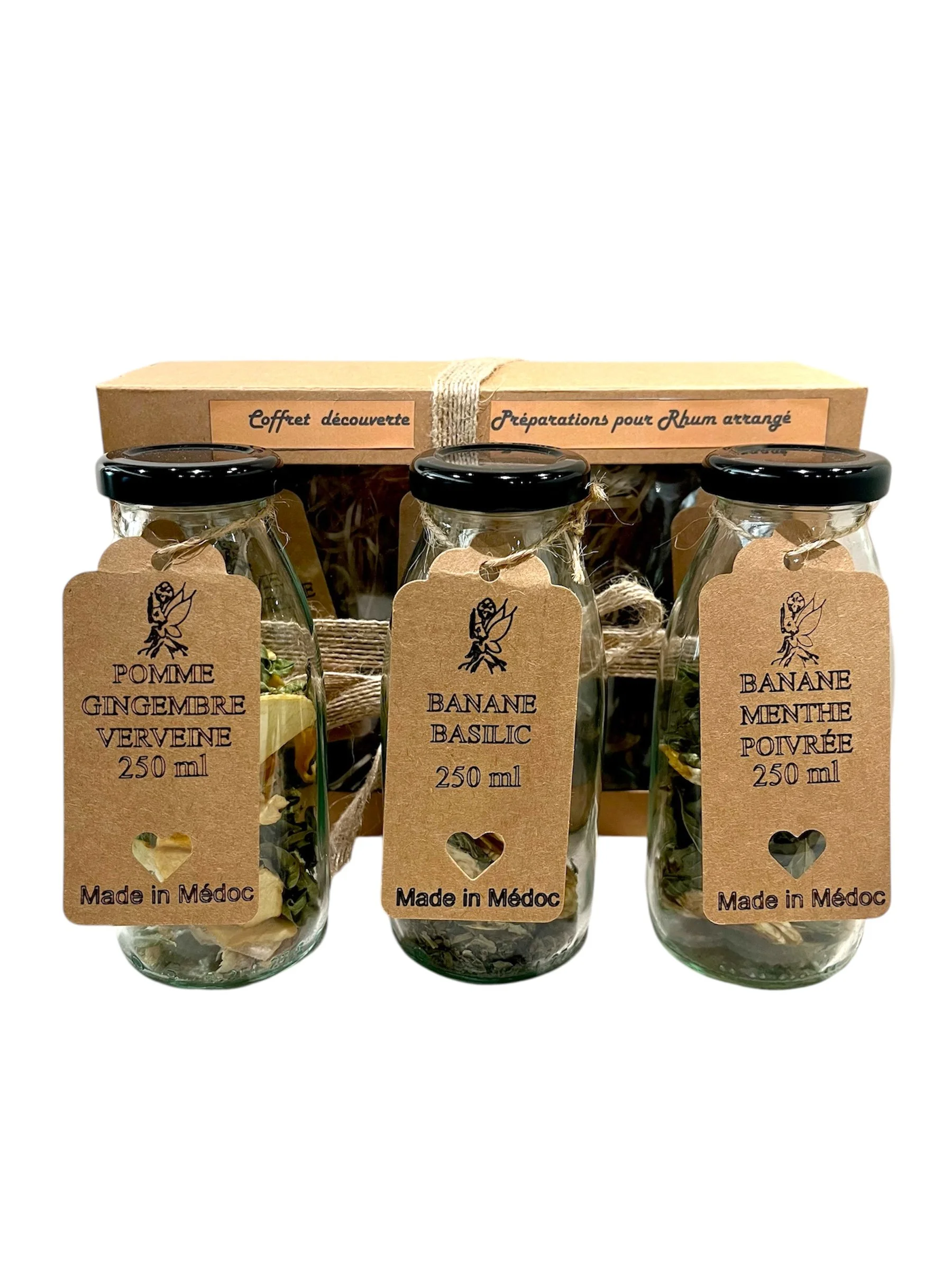 Coffret découverte de 3 Préparations Rhums arrangés