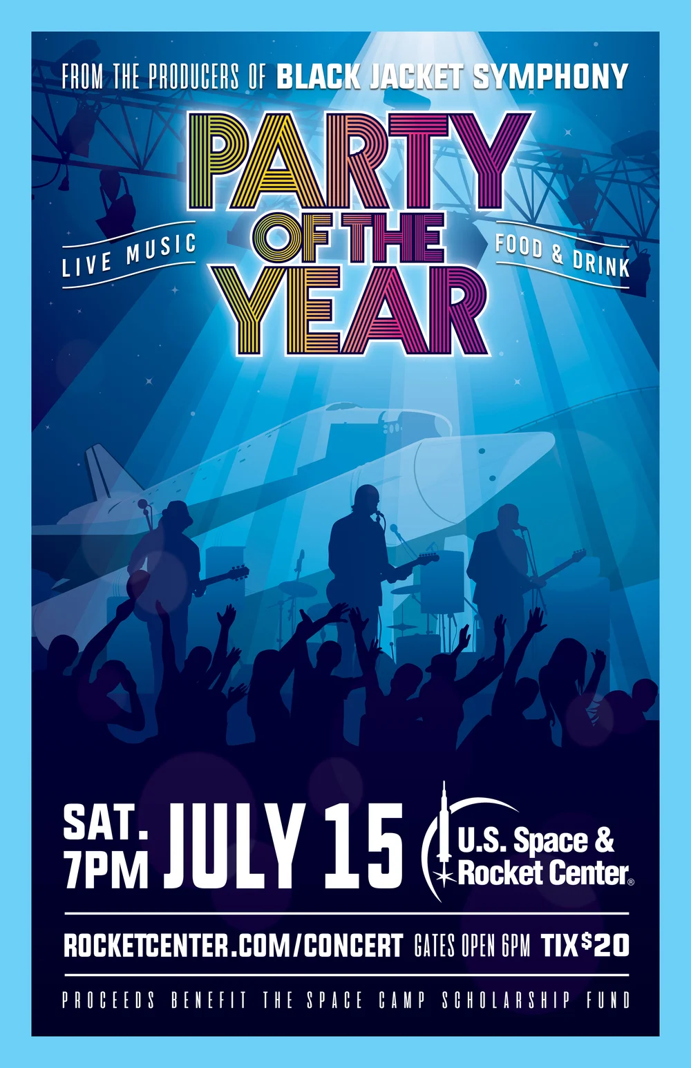 American Space Rockets Poster