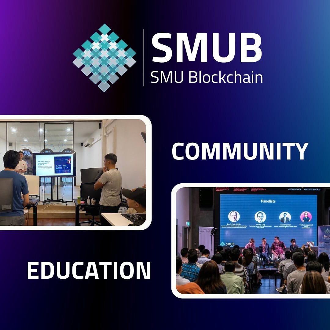 GM fellow SMU students! 

Come join the SMU Blockchain Family!

We are focused on educating fellow club members on blockchain technology and everything under it! 

We occasionally host physical gatherings for our members to connect! 

We are also ope
