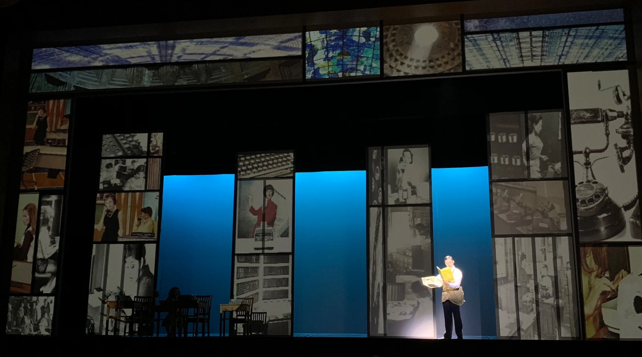  Bridgewater State University Department of Theater  Director: James Quinn  Lighting Design: Emmett Buhmann  Projection Design: Josh Moulding  Costume Design: Miranda Giurleo 