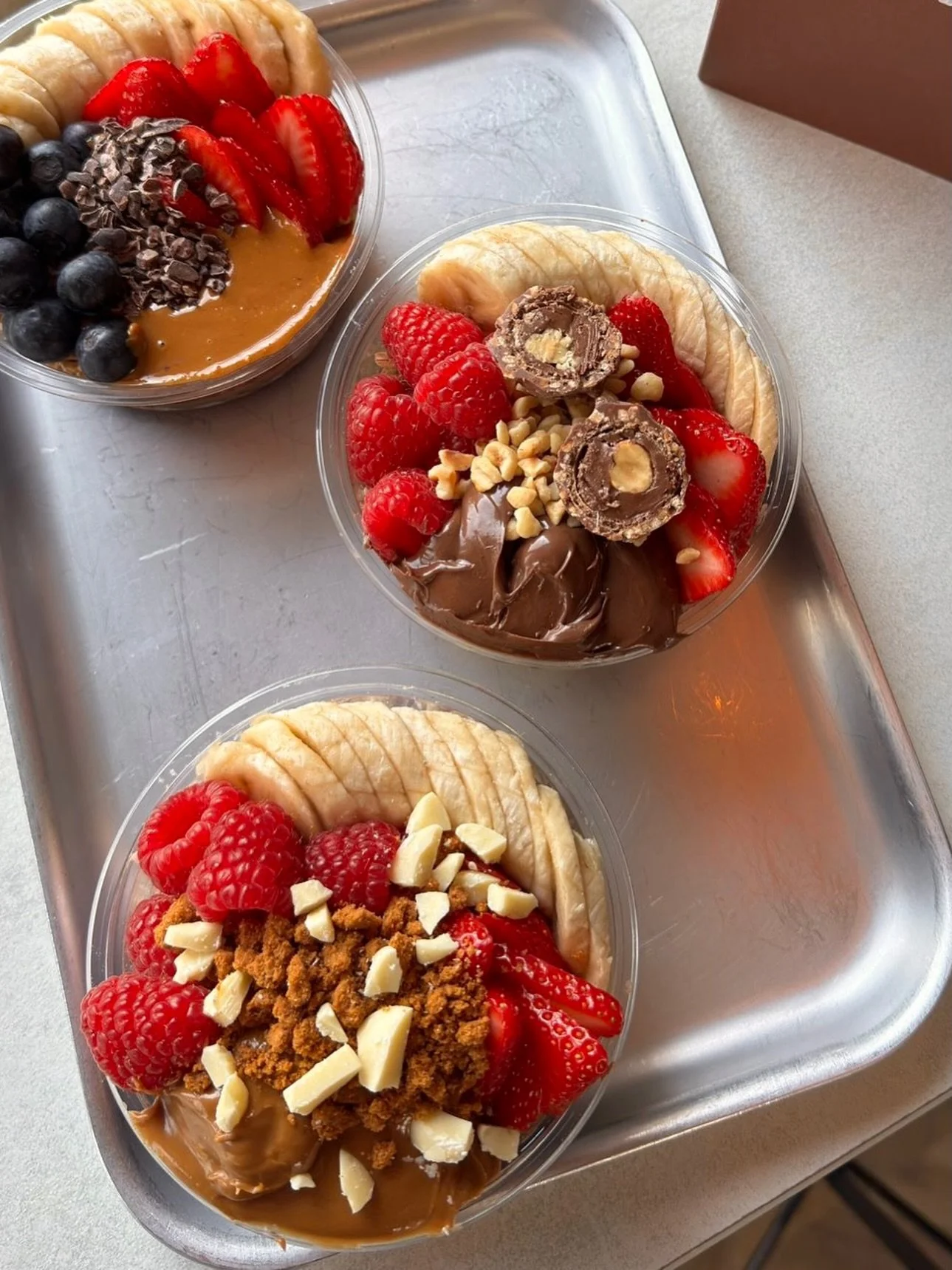 Introducing.. The Workhouse A&ccedil;ai bowl 🤭🫐🥜

Three delicious flavours available:
Biscoff Crumble
Hazelnut Heaven 
PB Berry Crunch 

Available now 🤎☕️

#TheWorkhouse #NorthantsCoffeeShop #NorthantsAcai