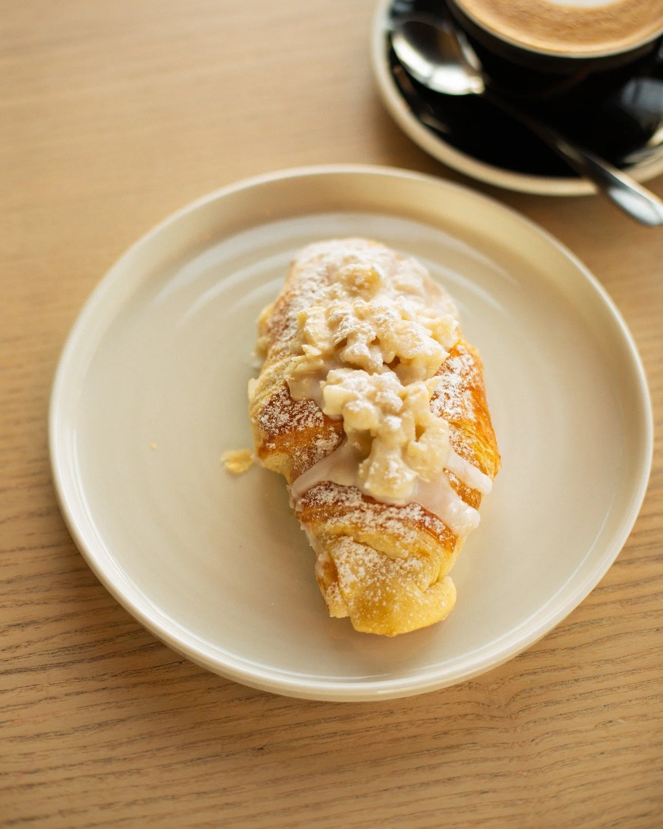 Meet today&rsquo;s favourite pastry 🥐

On the counter, while stocks last! 

#AlmondCroissant #ButFirstCroissant #PastryLover #FreshlyBaked