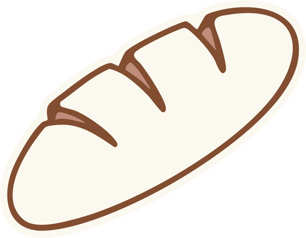 Illustration of a bagel with few sliced lines on the surface.