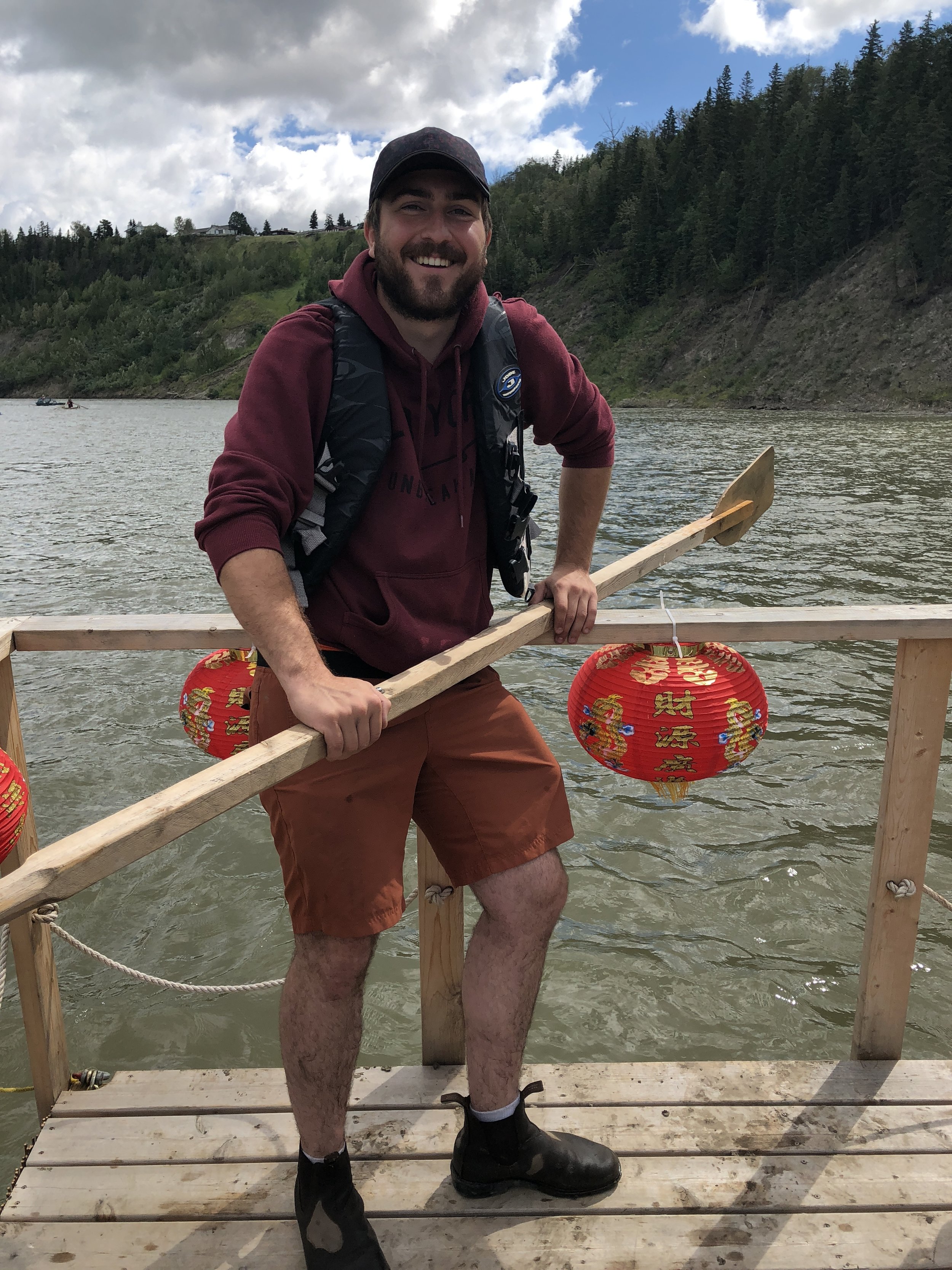 This is Max. We borrowed him from another crew to steer for a while. then he went back to his raft, which disintegrated. Should have stuck with us! 