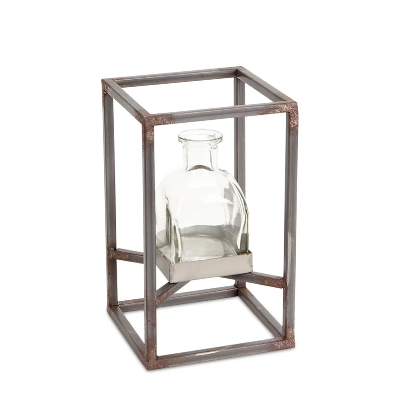 METAL FRAME VASE White Door Events